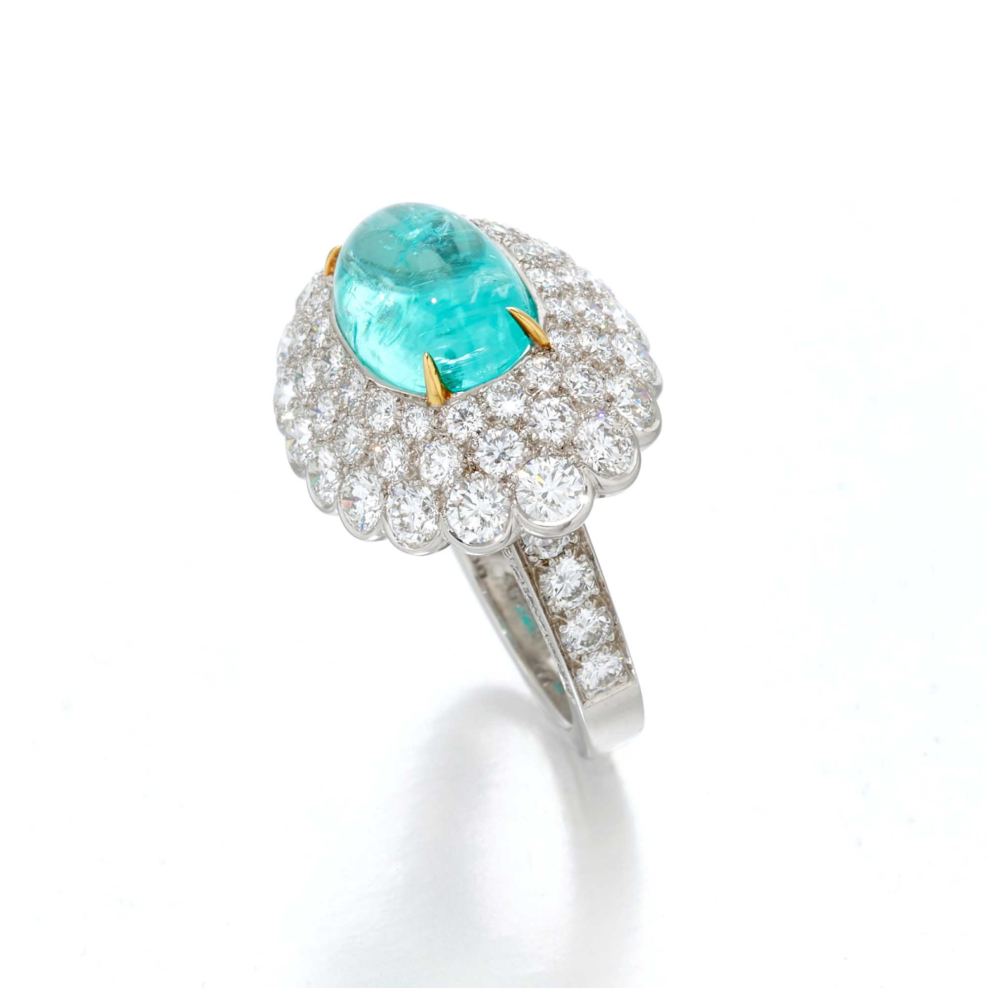 Anello Rettangolare Con Pietra Paraiba Creata – Uloveido – Zirconia Cubica Verde – Ottone Placcato Nero – Regalo Donna In Sacchetto