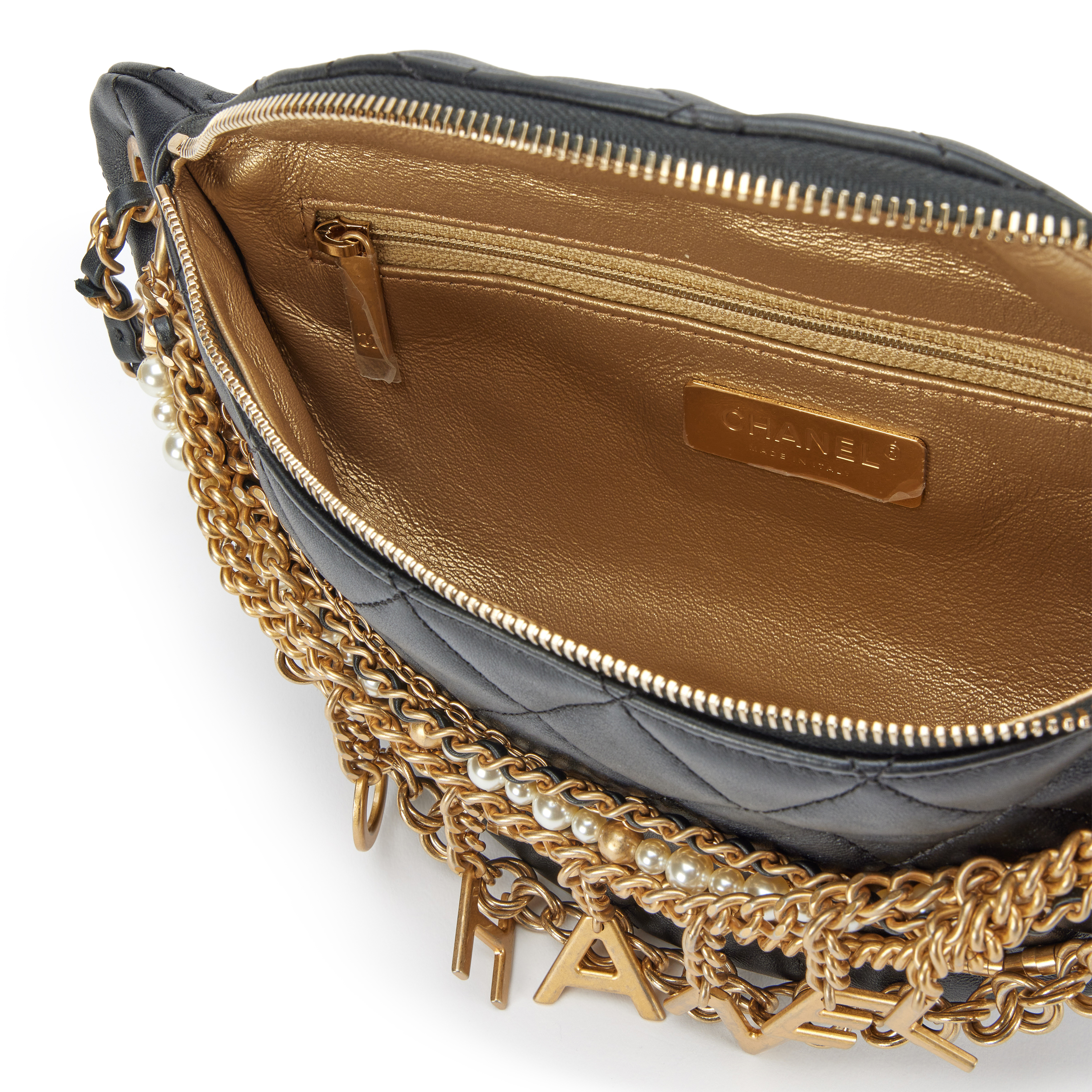 Chanel Black Quilted Lambskin, Imitation Pearl Paris-New