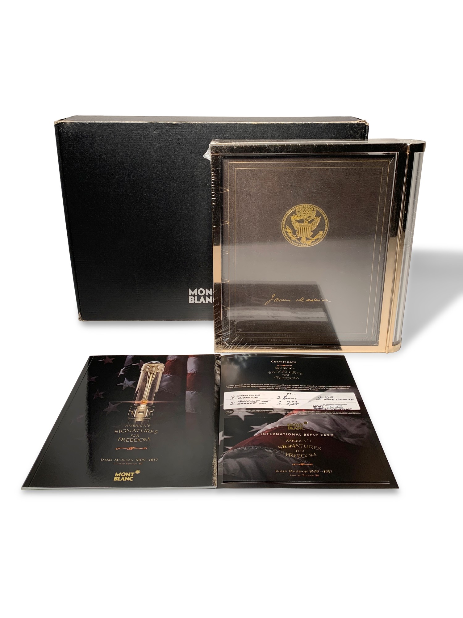 america's signatures for freedom james madison a limited edition yellow gold and wooden inlay fountain pen, circa 2007 fine watches 2021 sotheby's america's signatures for freedom