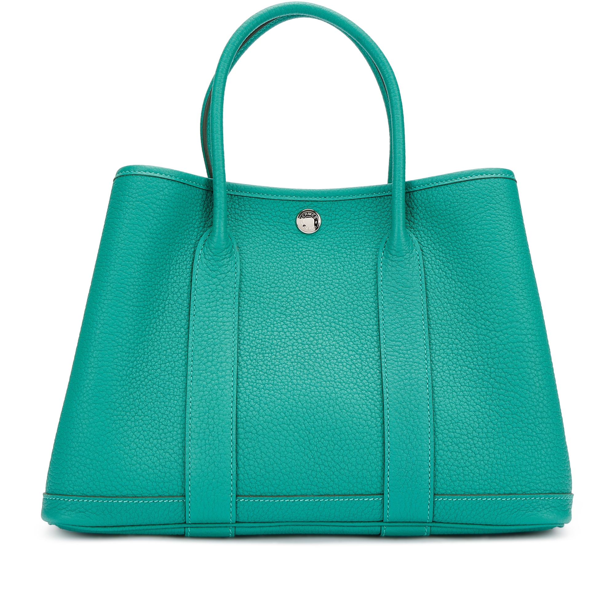 Hermès Vert Verone Negonda Garden Party 30 TPM Palladium