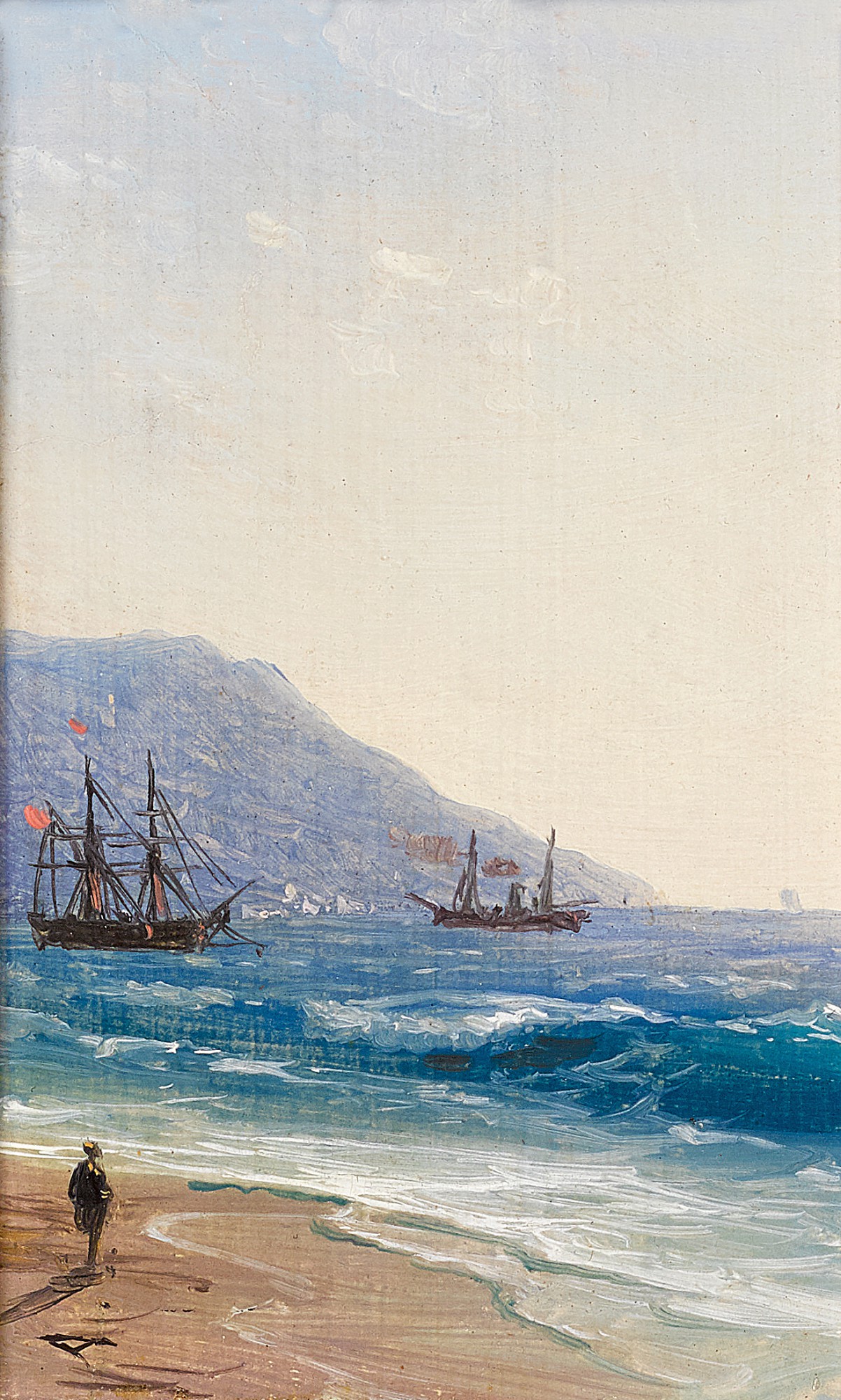 IVAN KONSTANTINOVICH AIVAZOVSKY | THE BAY OF YALTA | Russian Pictures ...
