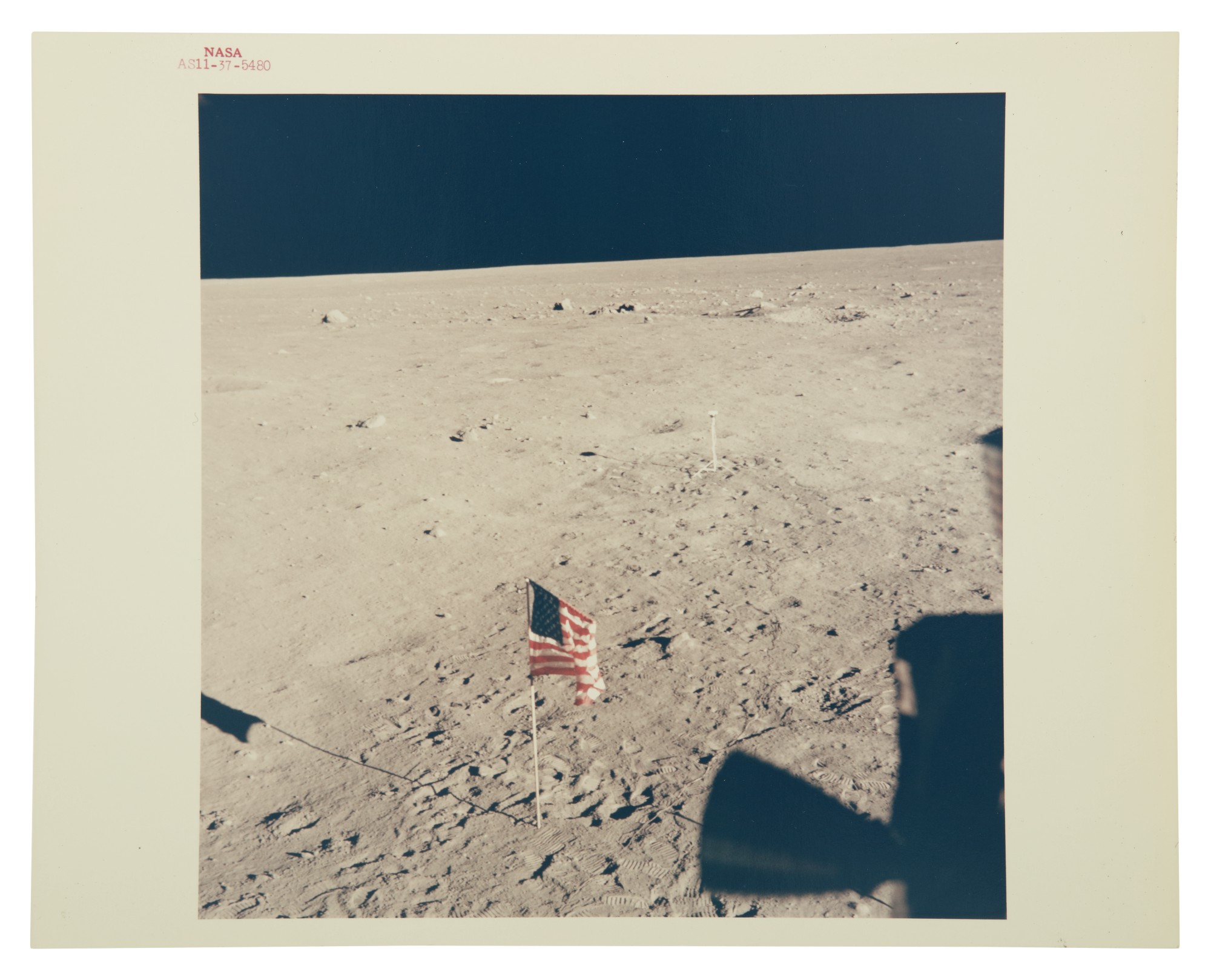 [APOLLO 11] TRANQUILITY BASE. VINTAGE NASA "RED NUMBER" PHOTOGRAPH, 20 ...