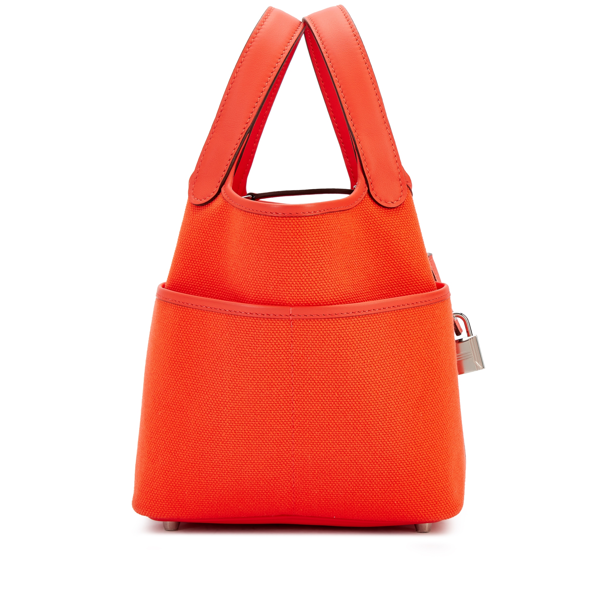 Hermès Limited Edition Orange Field Goeland Canvas And Swift Cargo