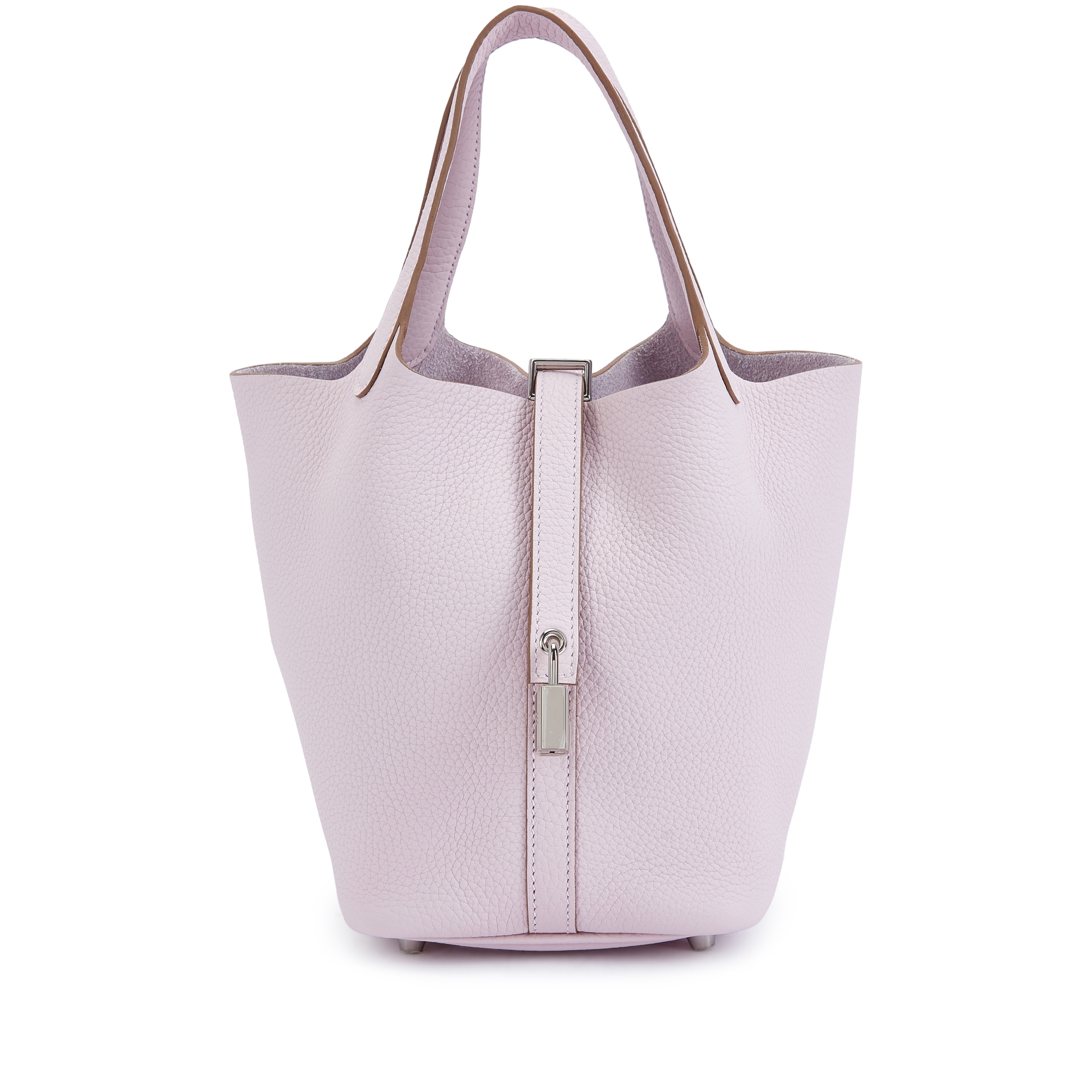 Hermès Mauve Pale Clemence Picotin Lock 18 Palladium