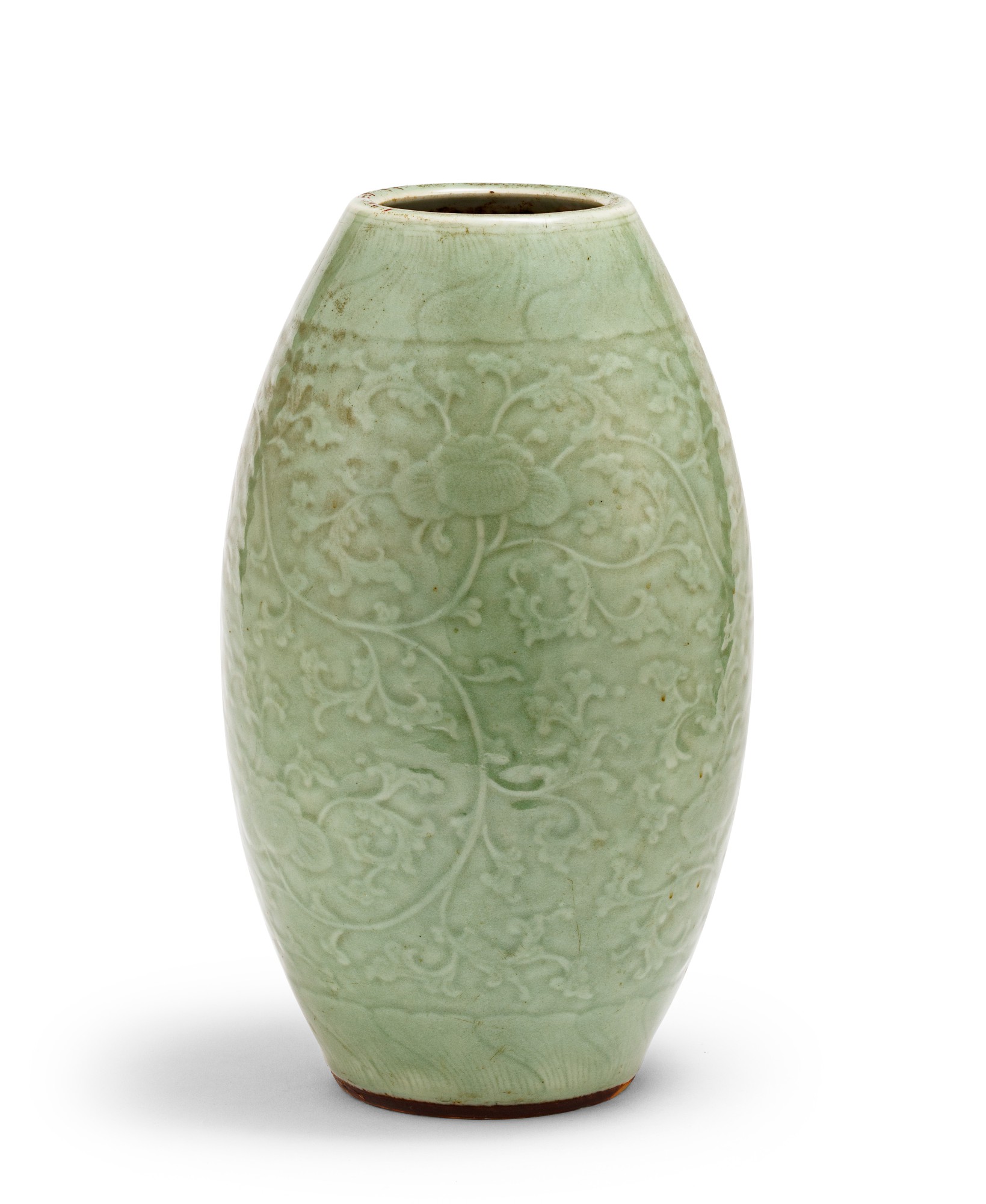 Vase ovoïde de type Longquan céladon Dynastie Qing, XVIIIE siècle