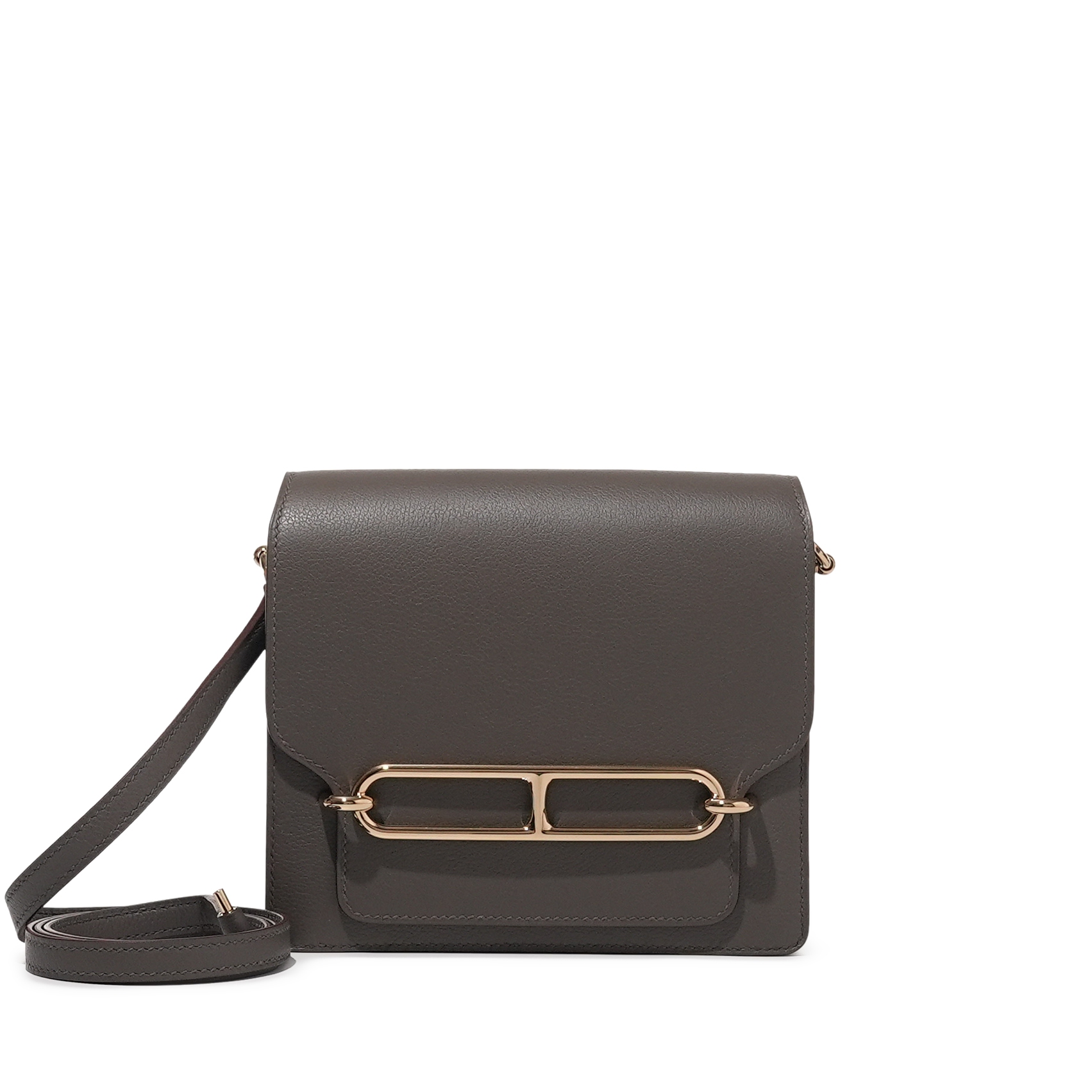 Hermès Etain Evercolor Mini Roulis 18 Gold Hardware, 2021