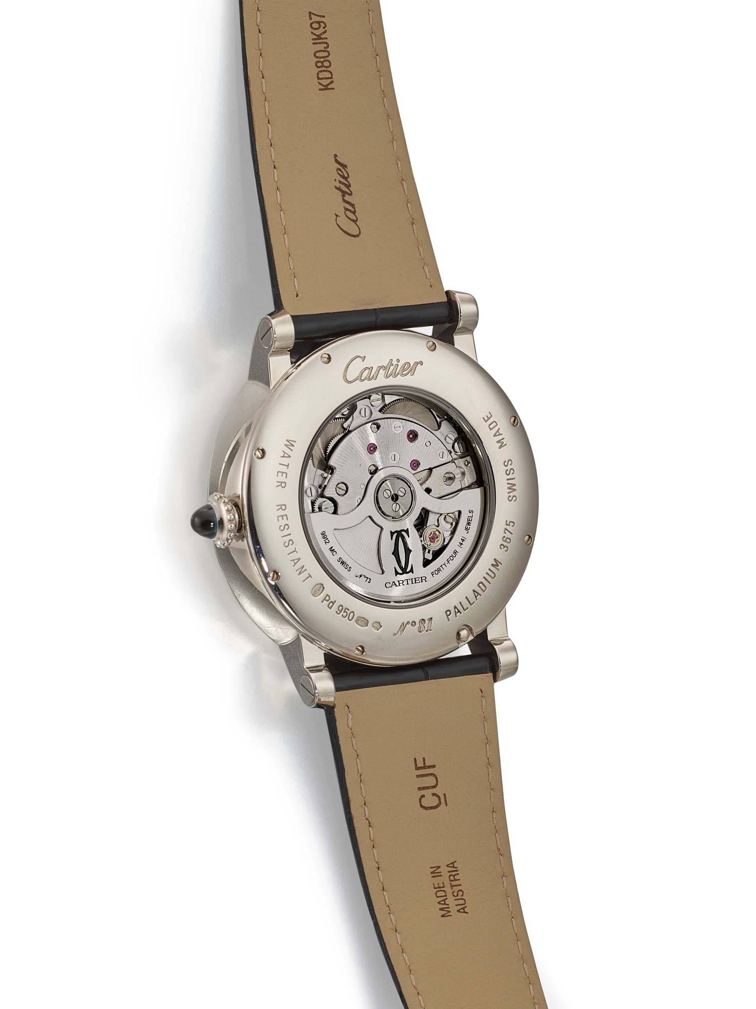 CARTIER ROTONDE DE CARTIER DAY AND NIGHT, REFERENCE 3675 A PALLADIUM