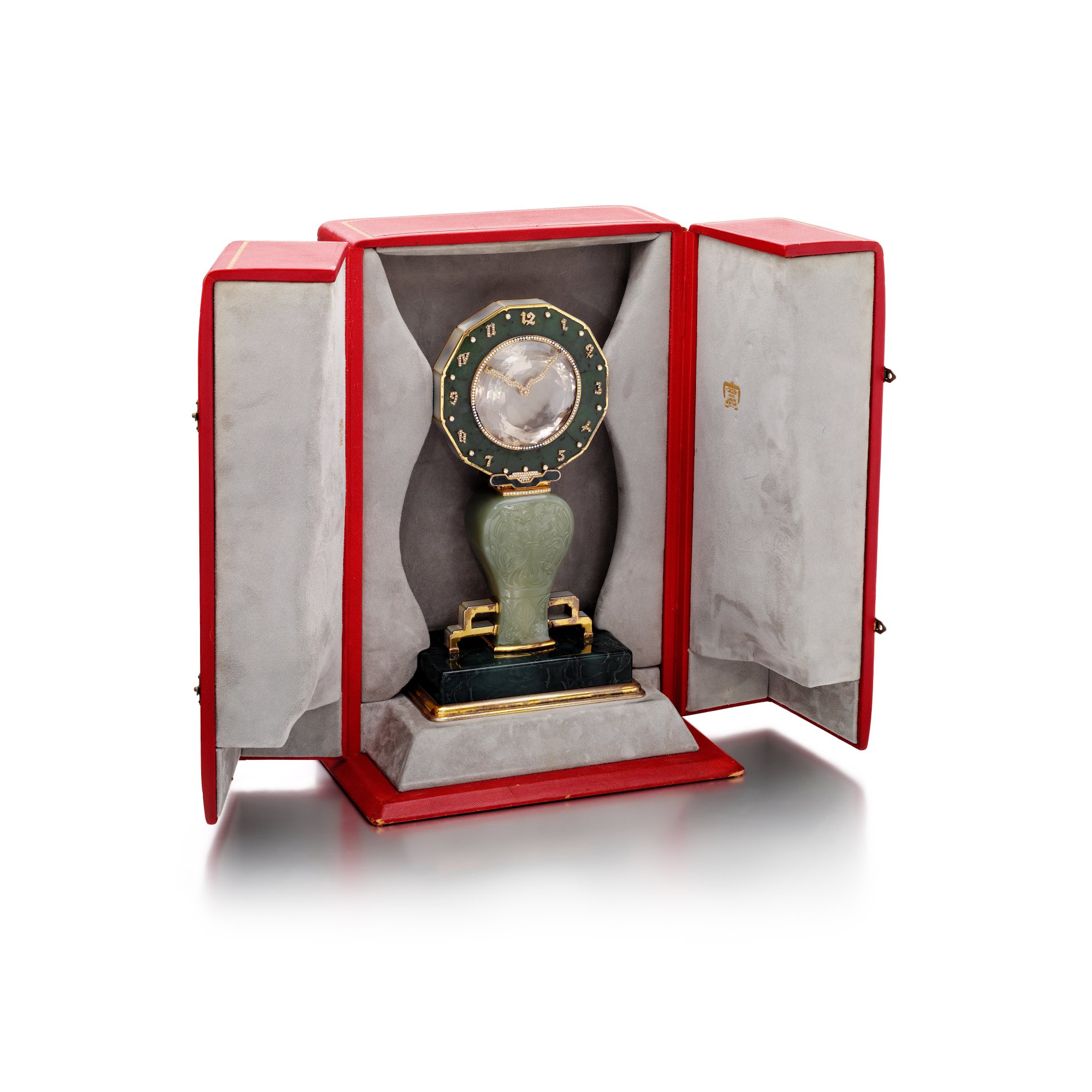 Cartier clock カルティエクロック1998年製 Auctions: アール・デコの希少なカルティエクロック2点が