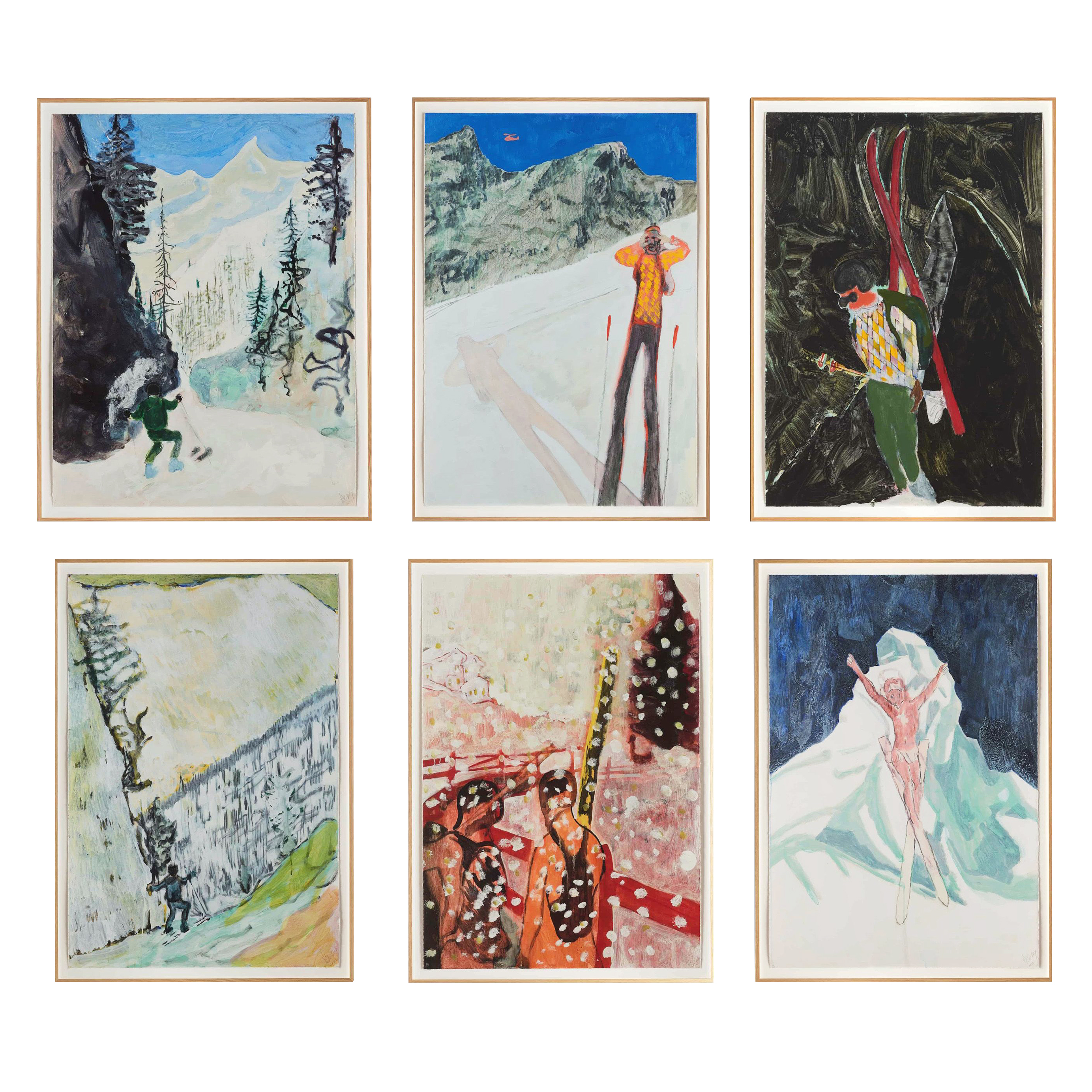 PETER DOIG 作品集 Peter Doig Zermatt Series | Set Of 6 Available For Immediate Sale