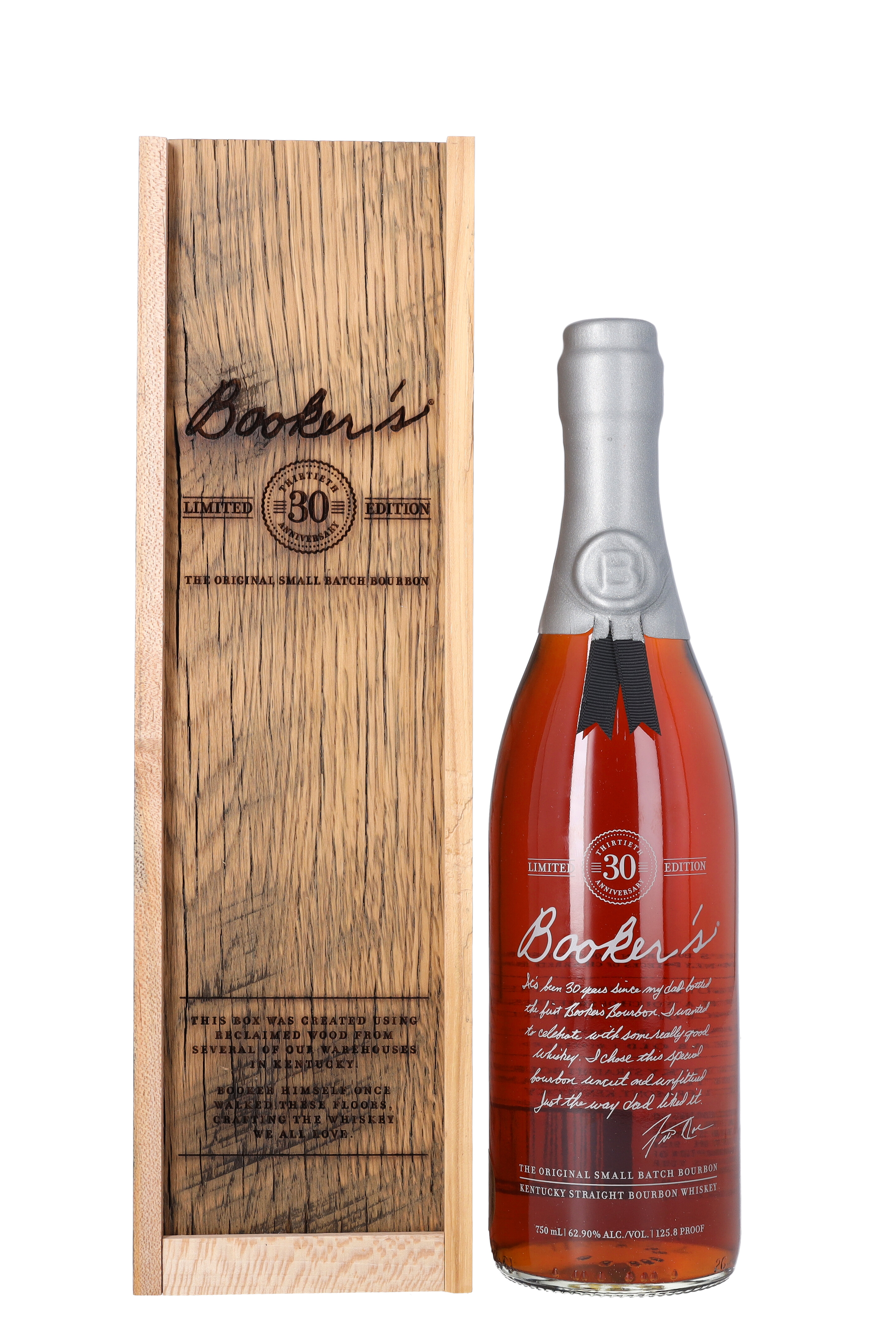 Booker's 30th Anniversary Edition 125.8 proof NV (1 BT75) | Bourbon ...