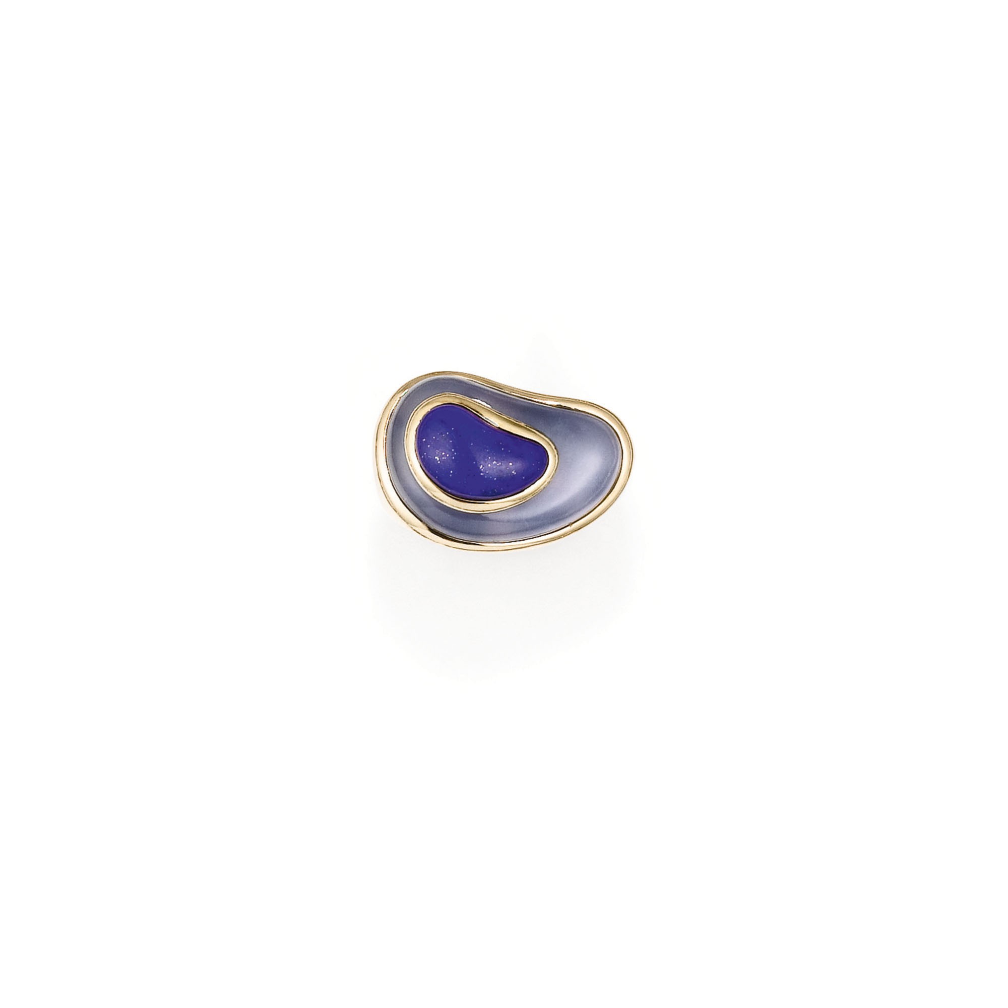 Bague Maison Fred Or 14K Lapis-lazuli Et Diamants - France XXe Siècle