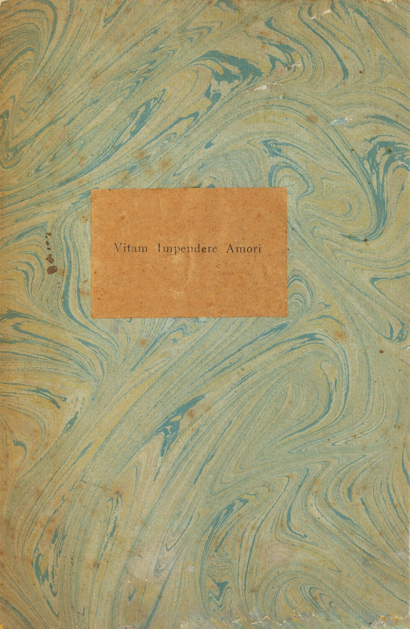 Vitam impendere amori. 1917. Edition originale. Envoi à Joseph Granié