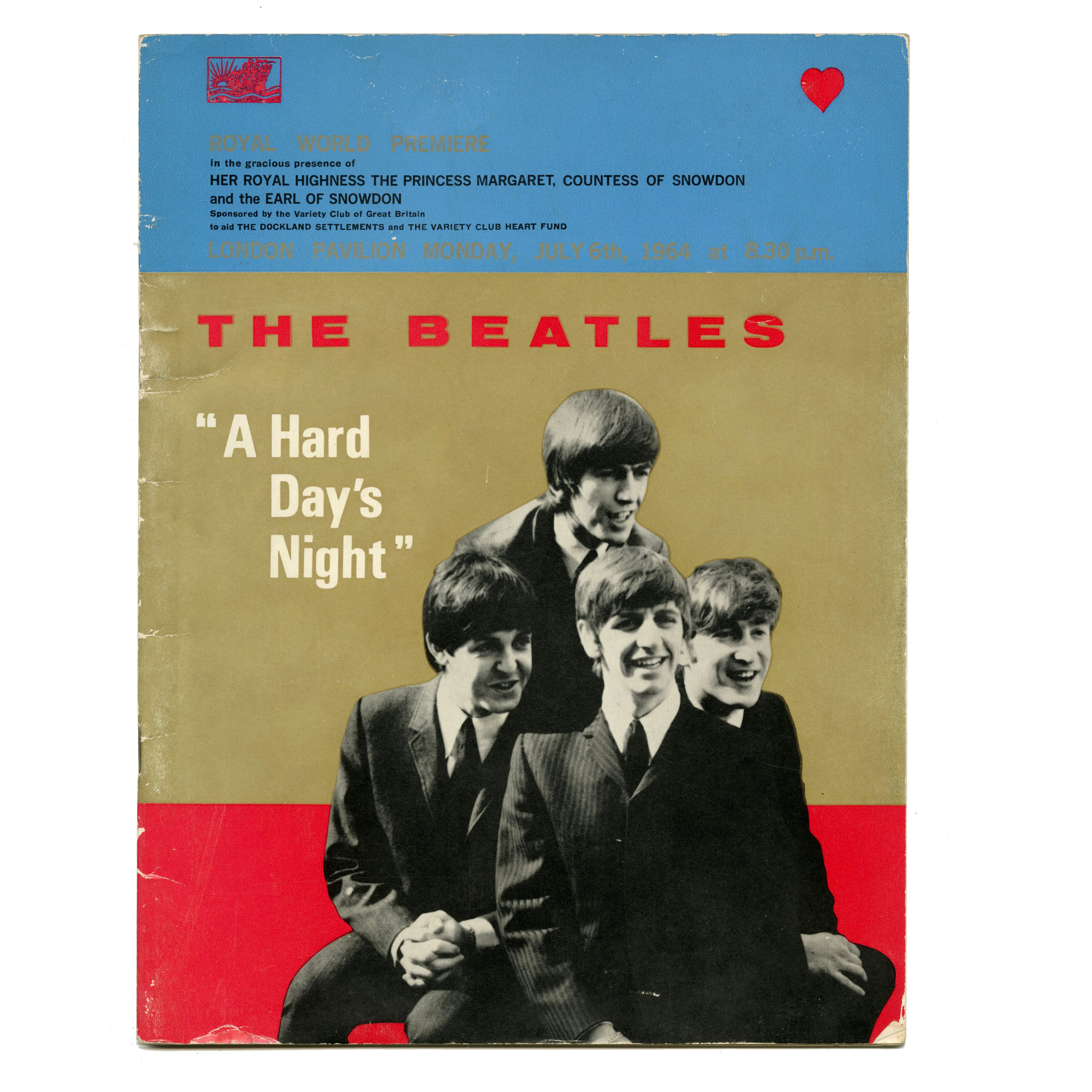The Beatles Vintage A Hard Day's Night Premiere Programs Available