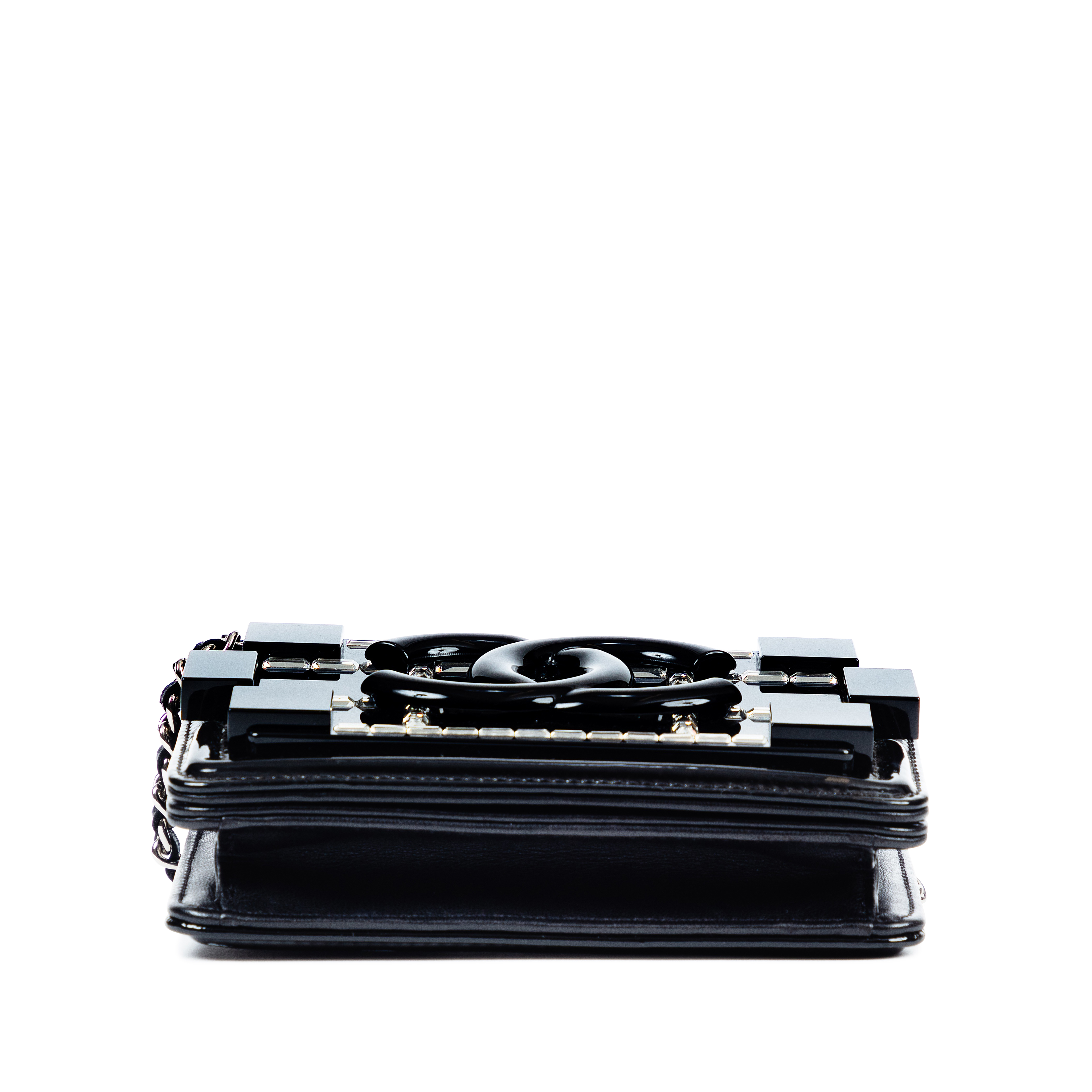 Chanel Black Brick Lego Crystal Shoulder Bag, 2015 Available For 