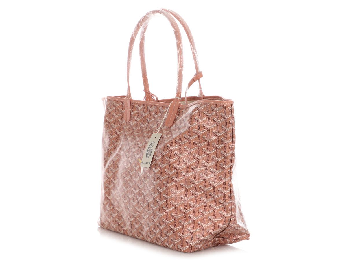 Goyard Pearly Coral Goyardine Coated Canvas Saint Louis PM Silver