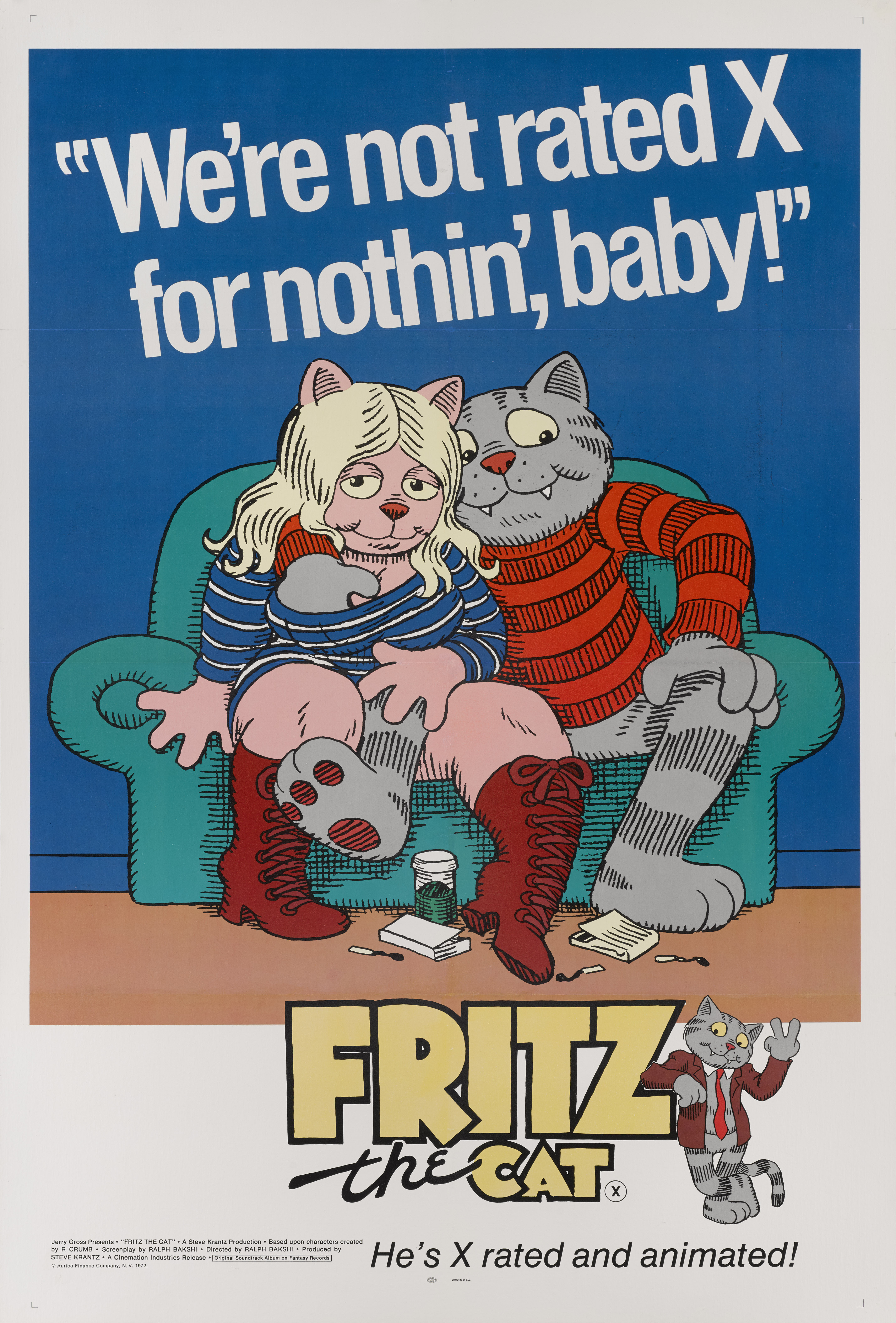 Fritz the Cat Movie Poster Fritz the Cat ポスター Robert Crumb