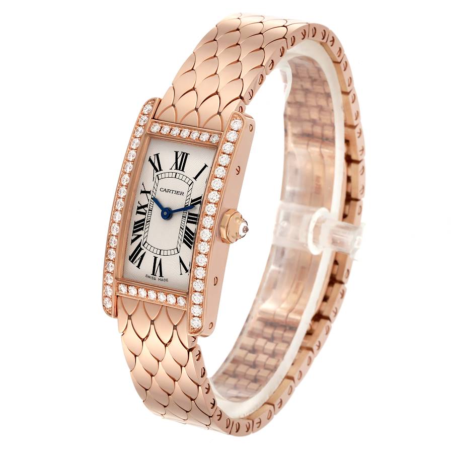 腕時計tank WB710013 Cartier Tank Americaine Mini Diamond White Gold Watch