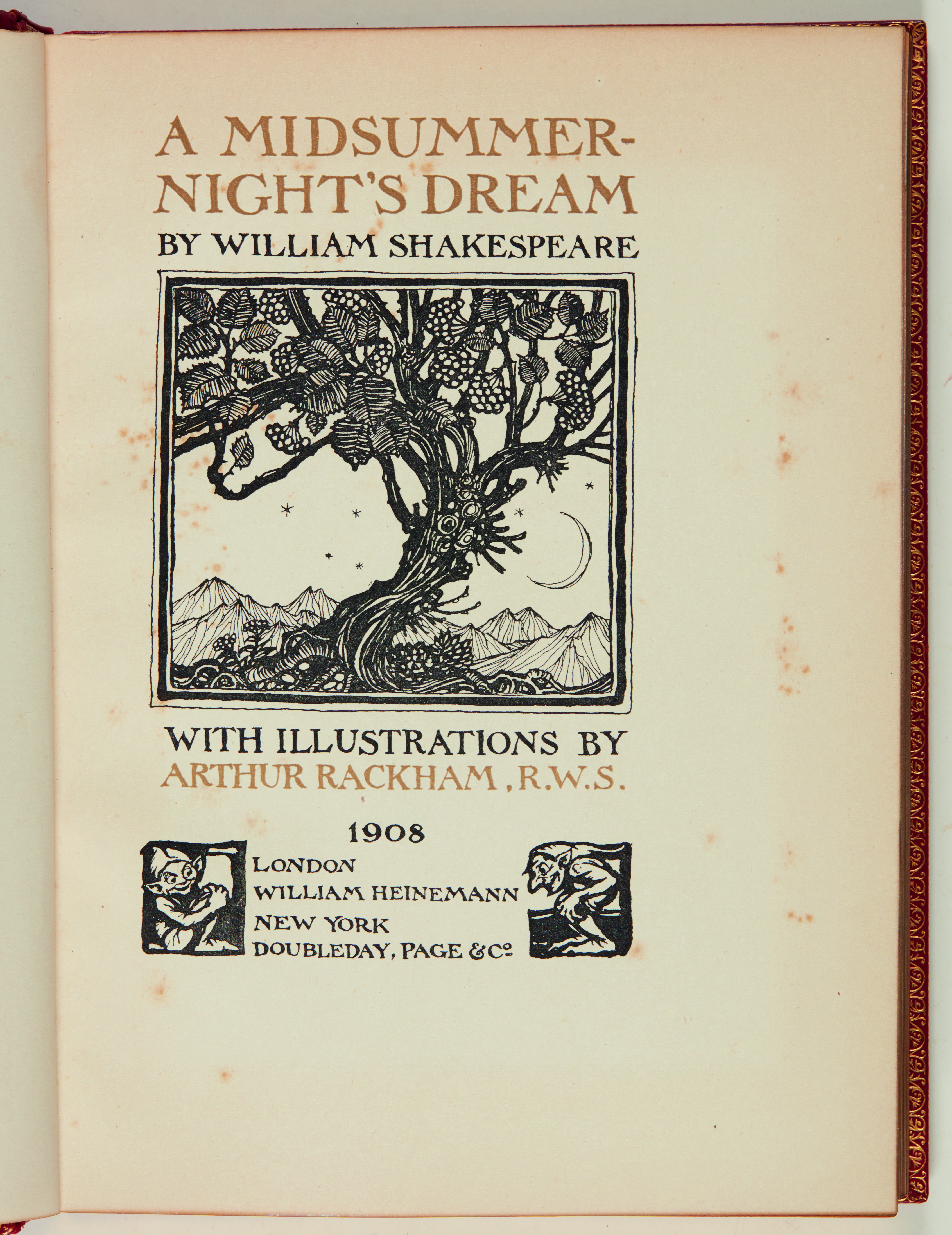 Rackham Shakespeare A Midsummer Night S Dream 1908 John Gielgud S Copy English Literature History Science Children S Books And Illustrations Online Books Manuscripts Sotheby S