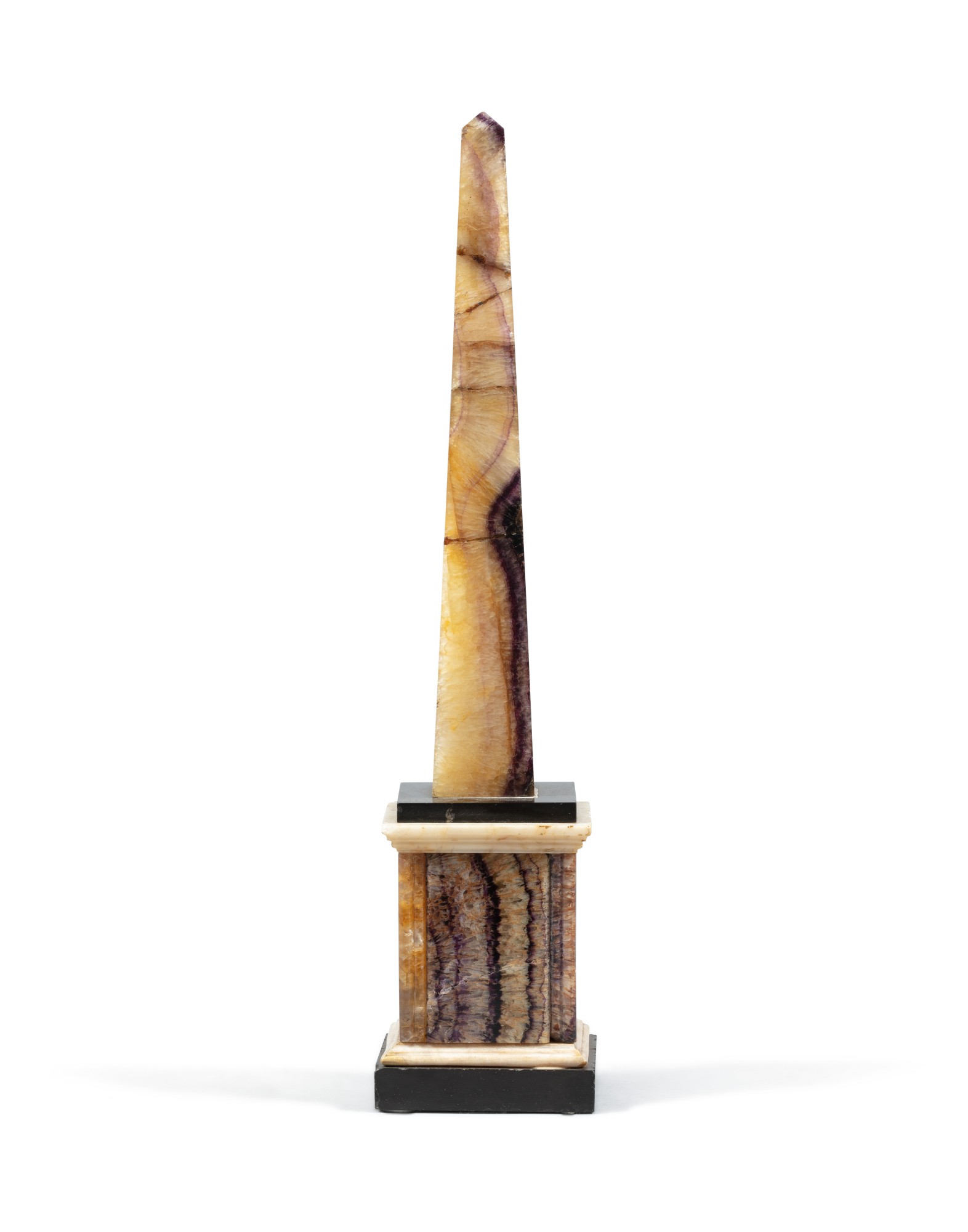 Obélisque Décoratif En Marbre Noir - Hauteur 30 Cm - Design Classique - Décoration D'Intérieur