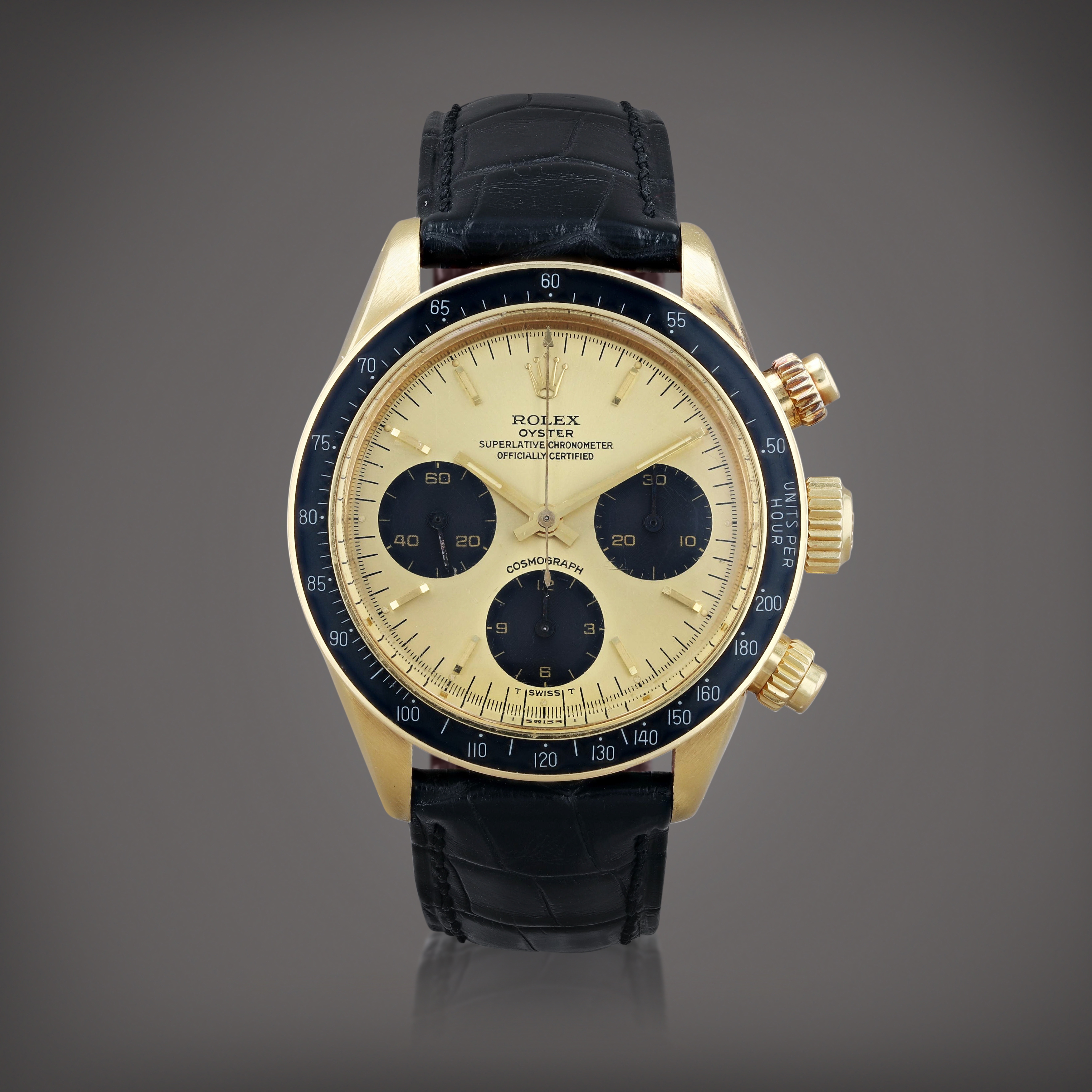 dino13✾14kgf Rolex Vintage Daytona, Reference 6263, Yellow Gold Chronograph