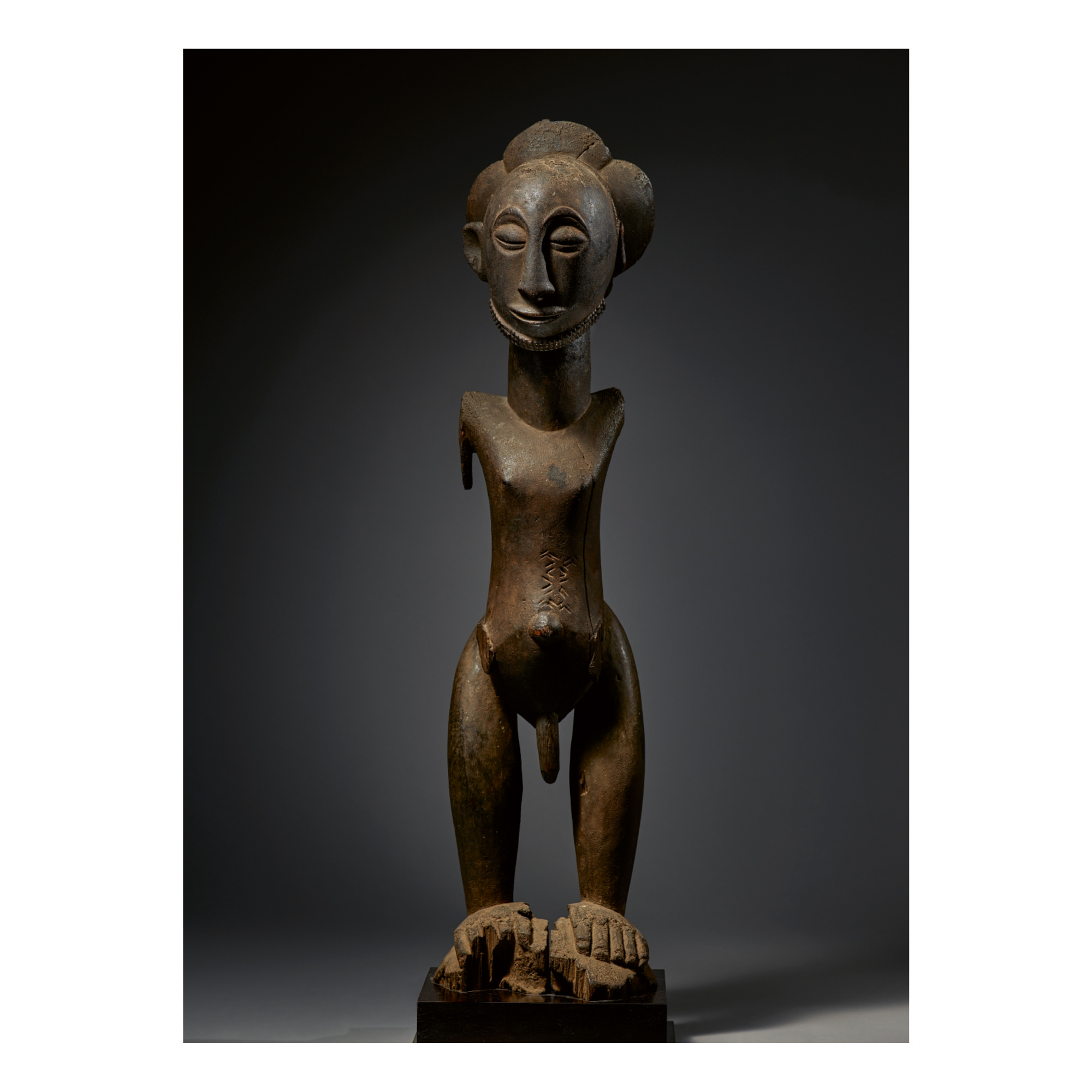 HEMBANIEMBO ANCESTOR FIGURE, DEMOCRATIC REPUBLIC OF THE CONGO Art of