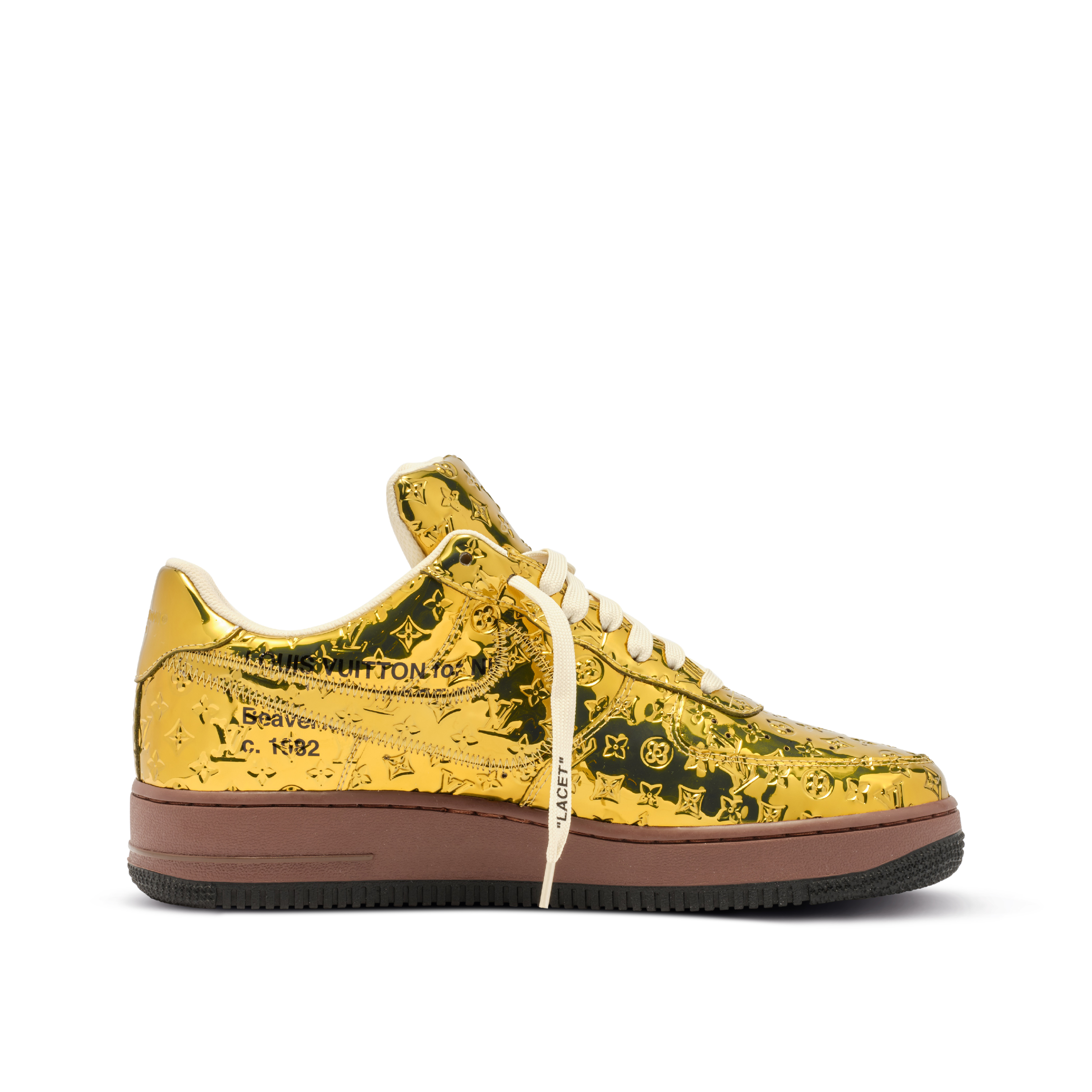 Louis Vuitton X Nike Louis Vuitton X Nike Air Force 1 Gold