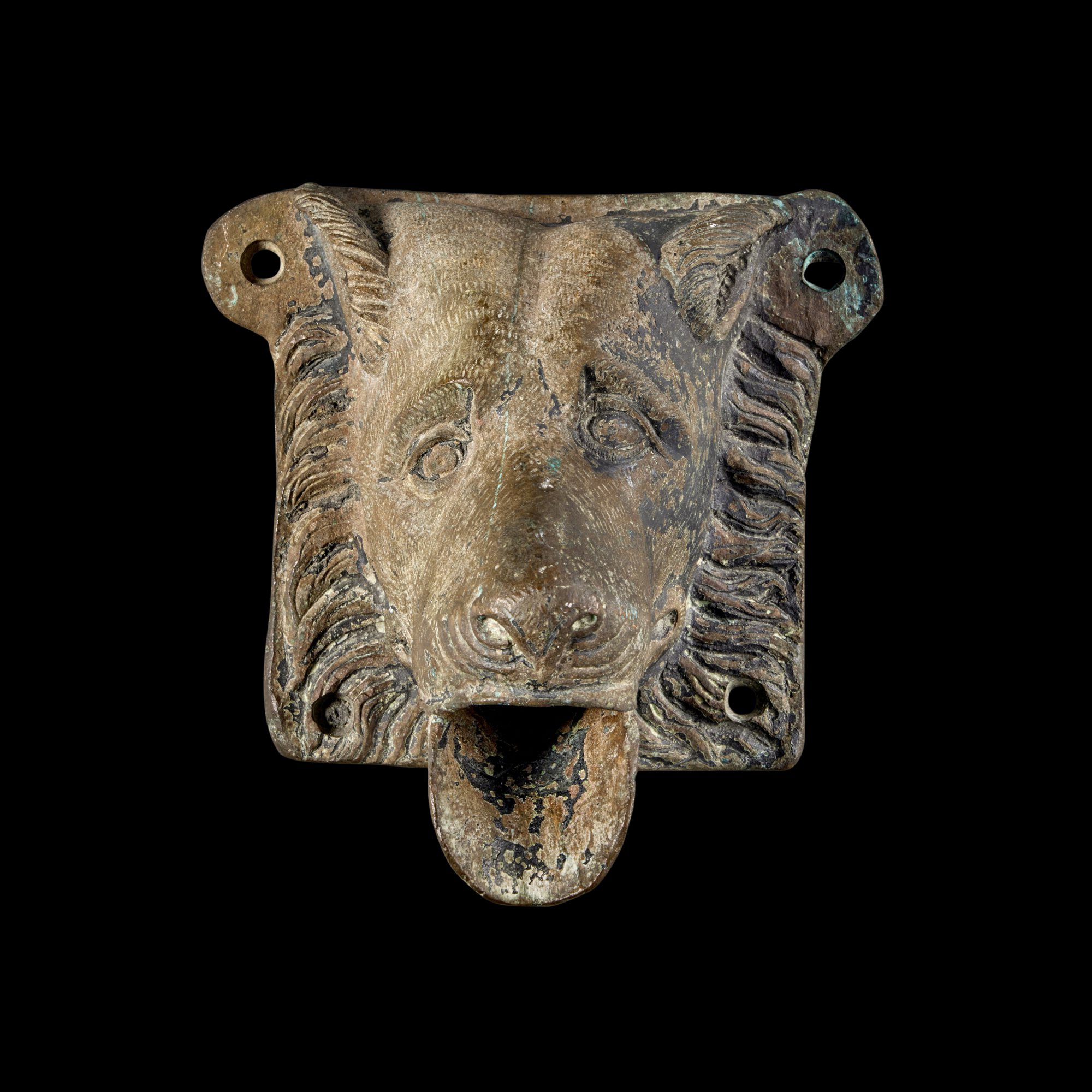 A Roman Bronze Protome Spout, Circa 2nd Century A.D. Ancient