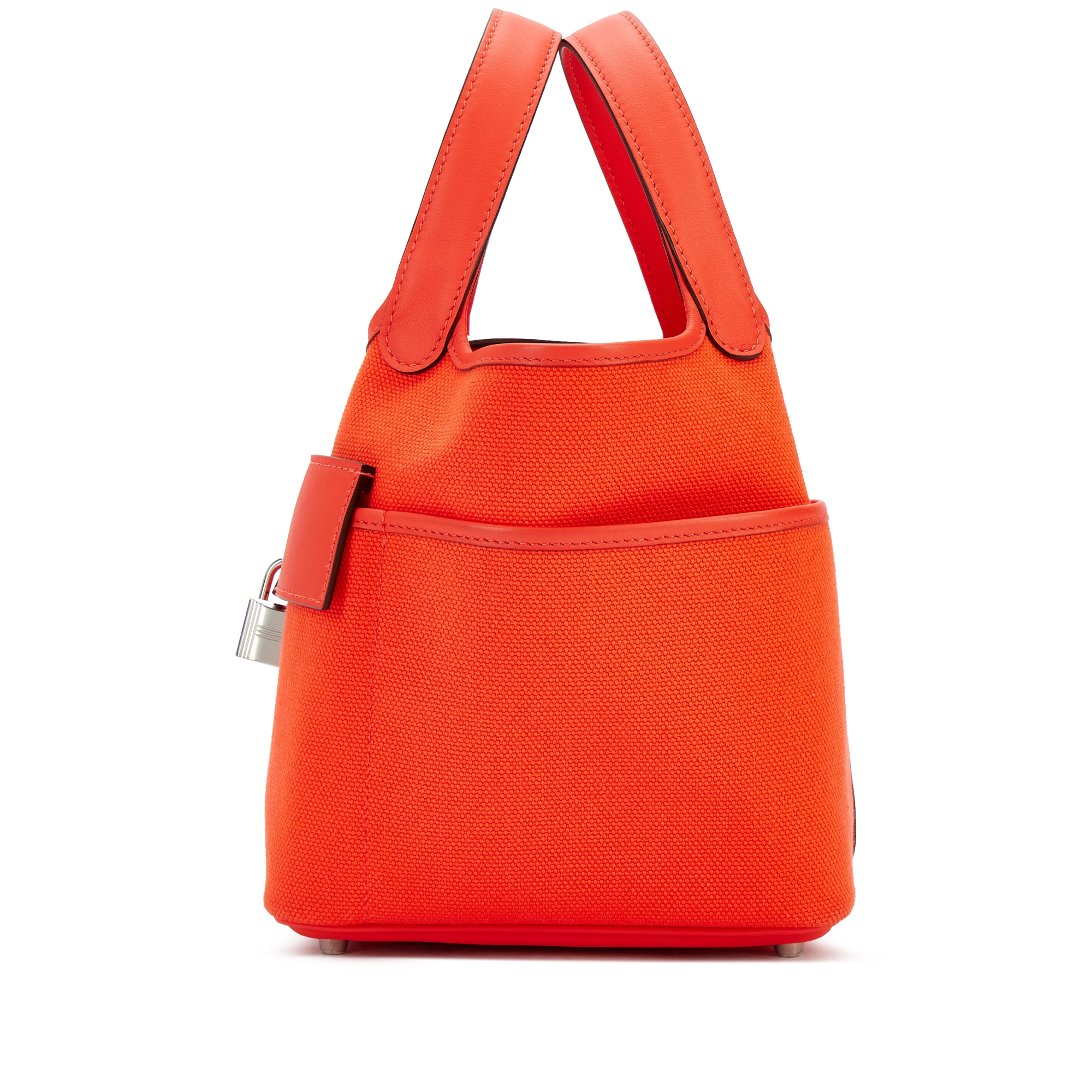 Hermès Limited Edition Orange Field Goeland Canvas And Swift Cargo