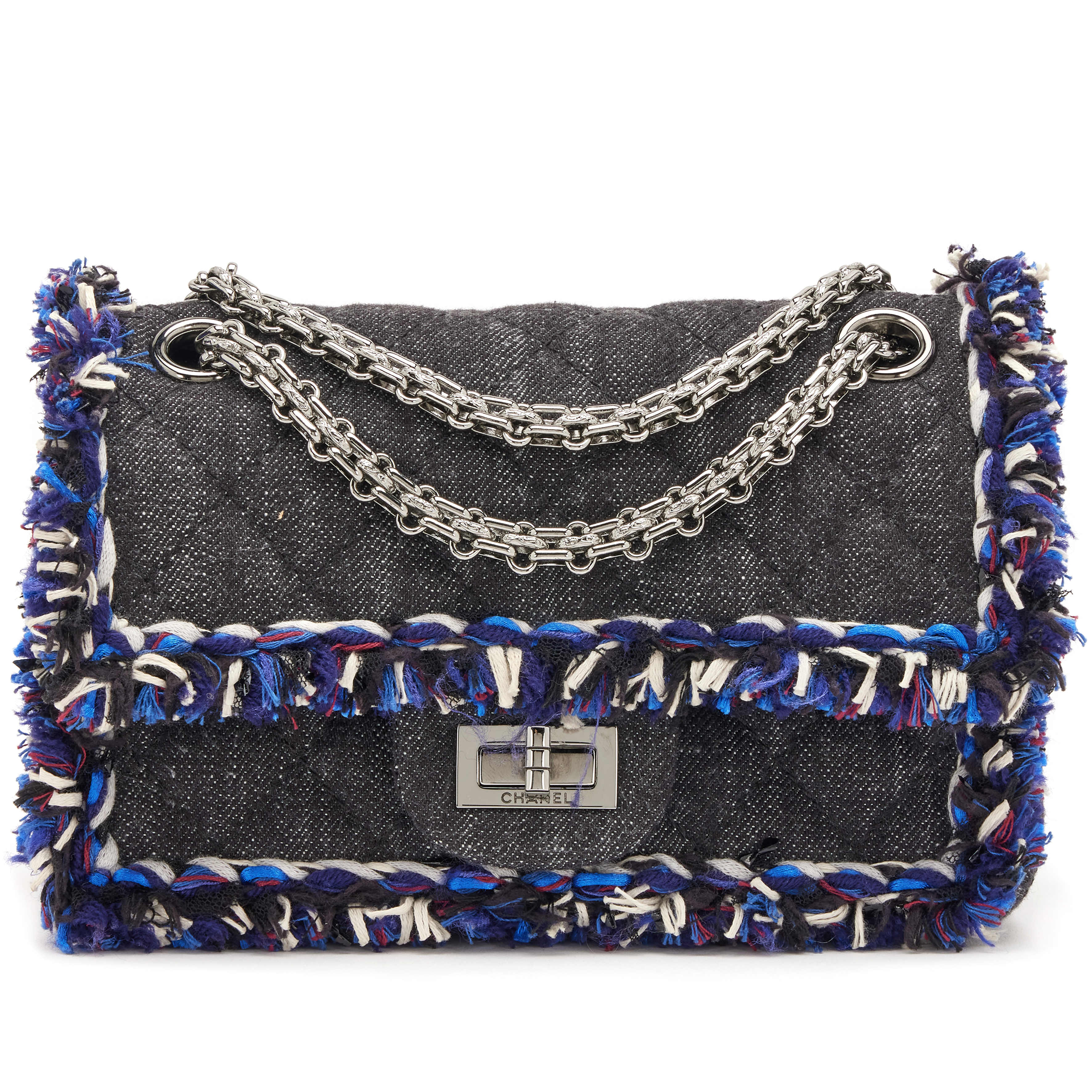 chanel-black-quilted-denim-