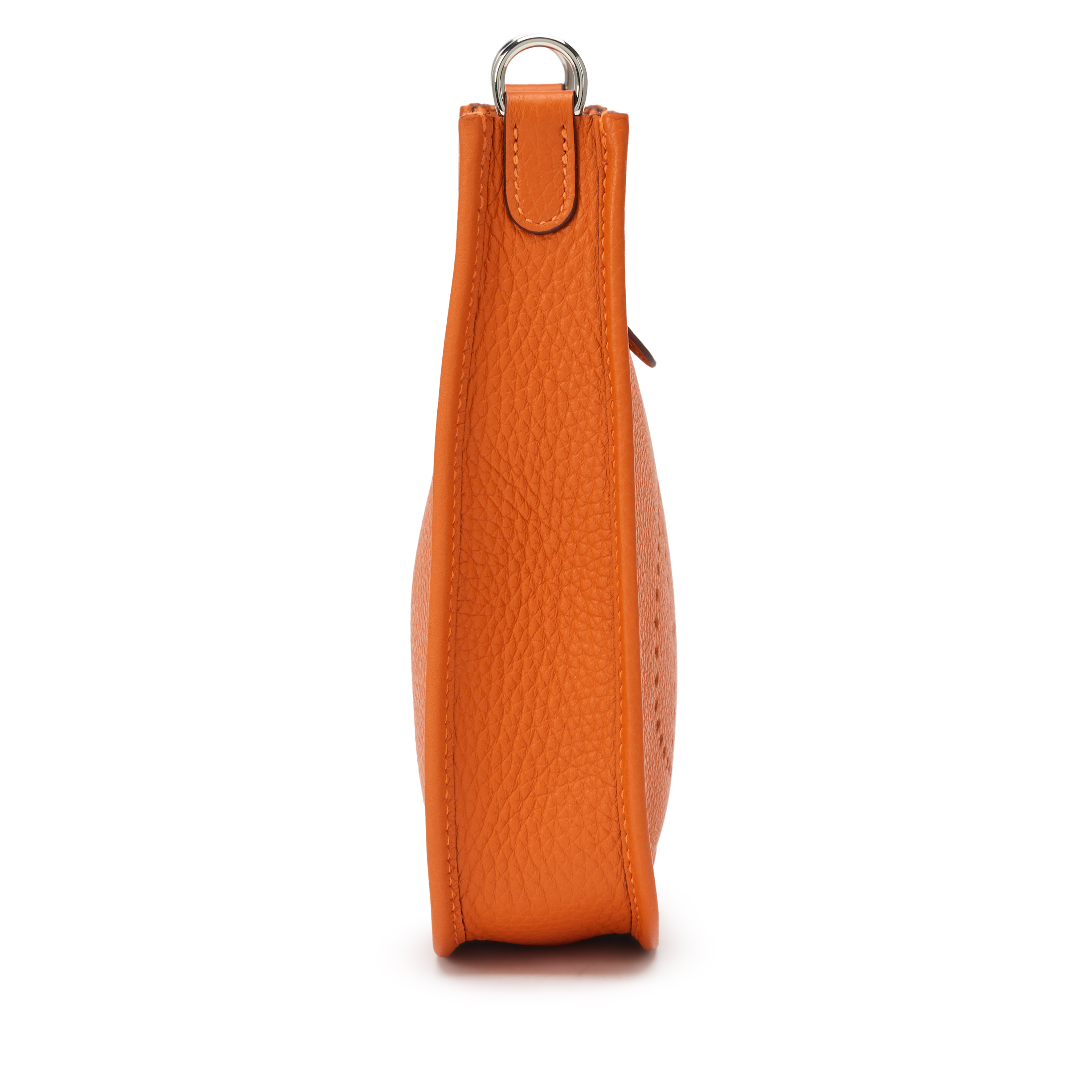 Hermès Orange H Clemence Evelyne TPM 16 Palladium Hardware, 2023