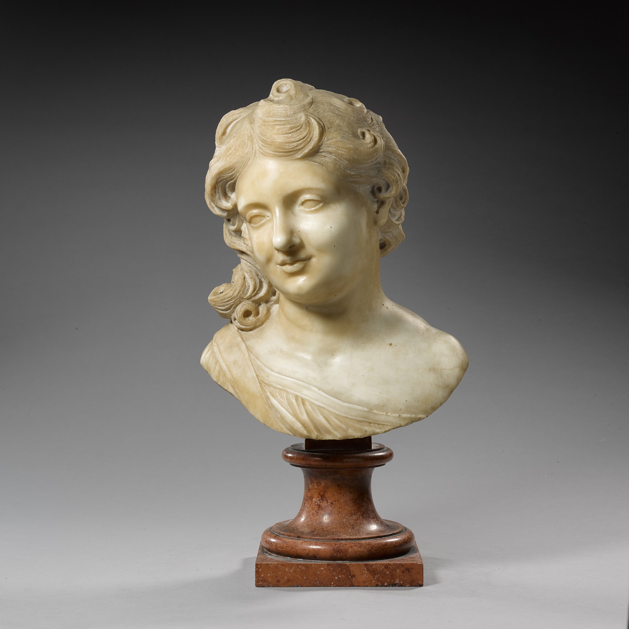 ITALIAN, ROME, 17TH CENTURY HEAD OF A BOY OR ANGEL BC/AD Sculpture