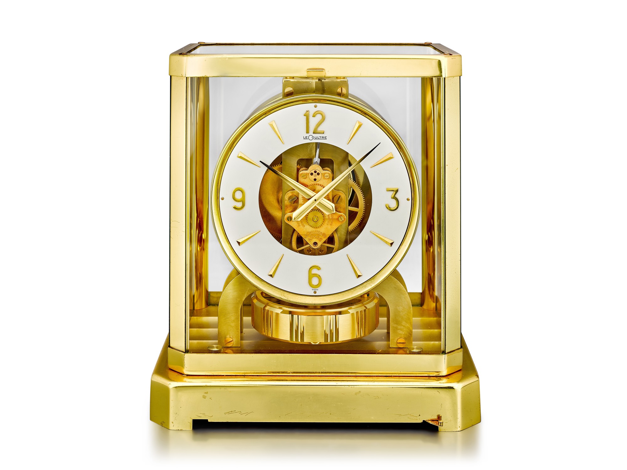 Atmos A gilt brass atmos clock, Circa 1980 積家 Atmos 鍍金銅製空氣鐘，約