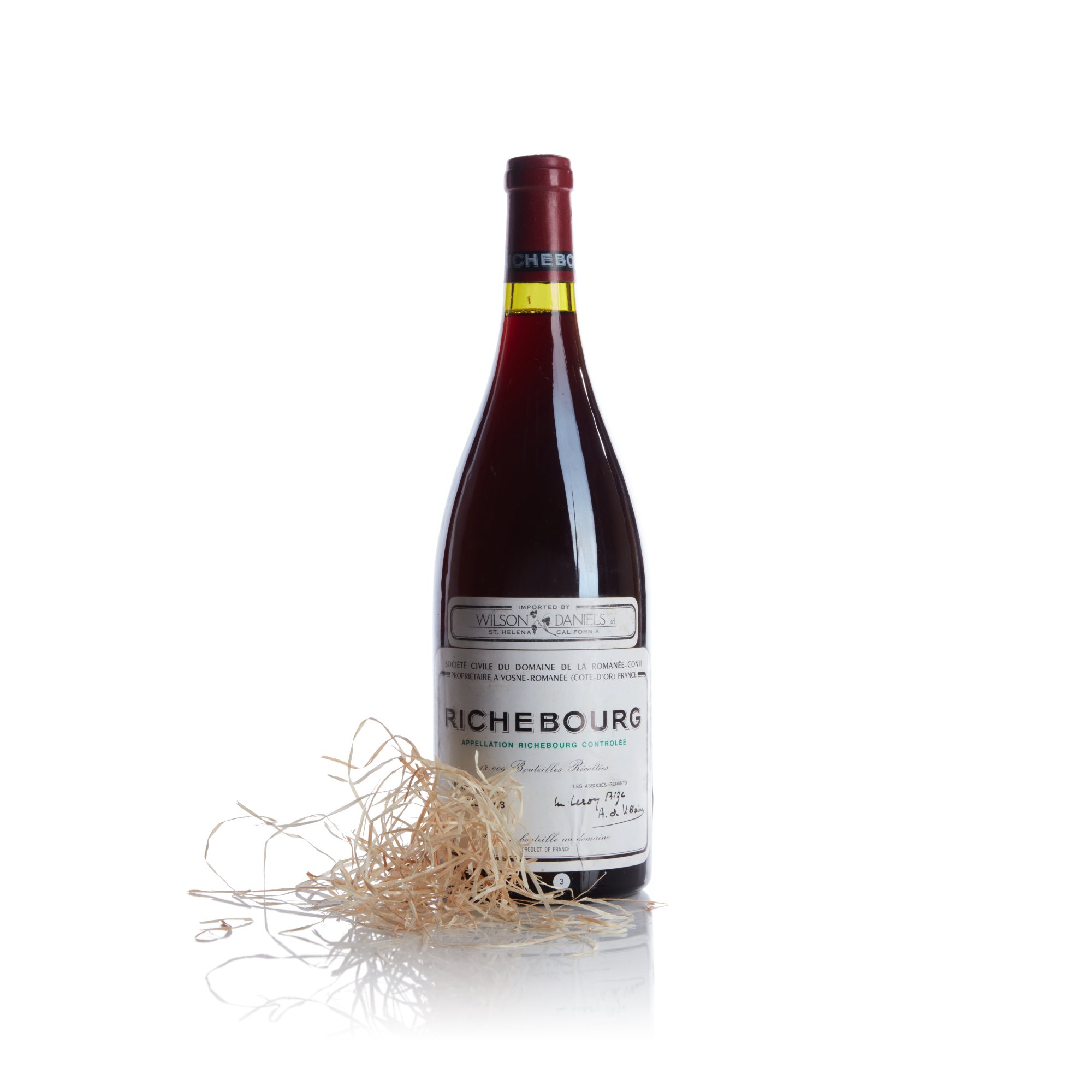Étiquette Richebourg 1969 – Domaine Romanée Conti – N°1877 – Décolletée Superbe