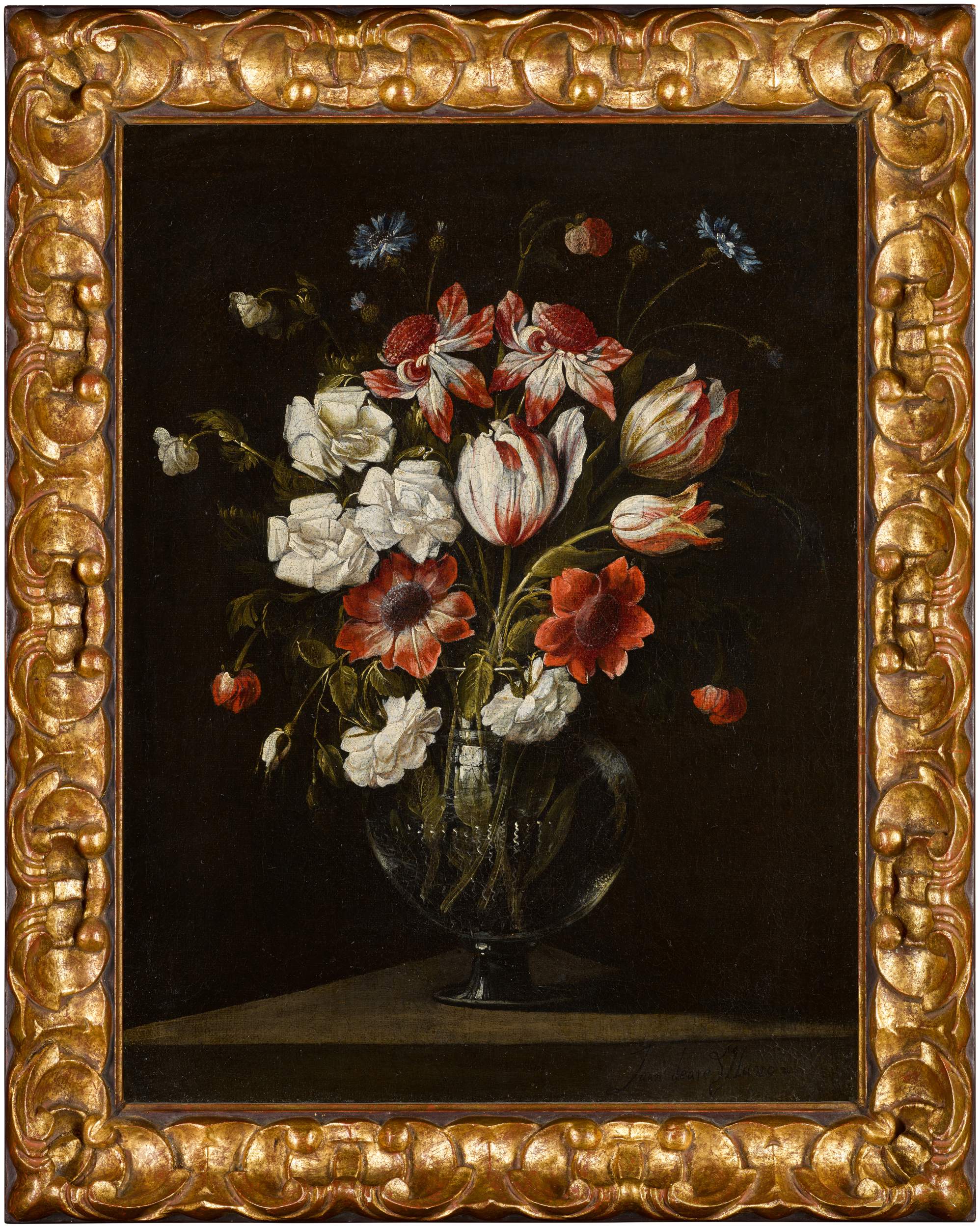 Design with vases and flowers, circa 1913-19 - Omega Workshop - Framed art Print main image 1