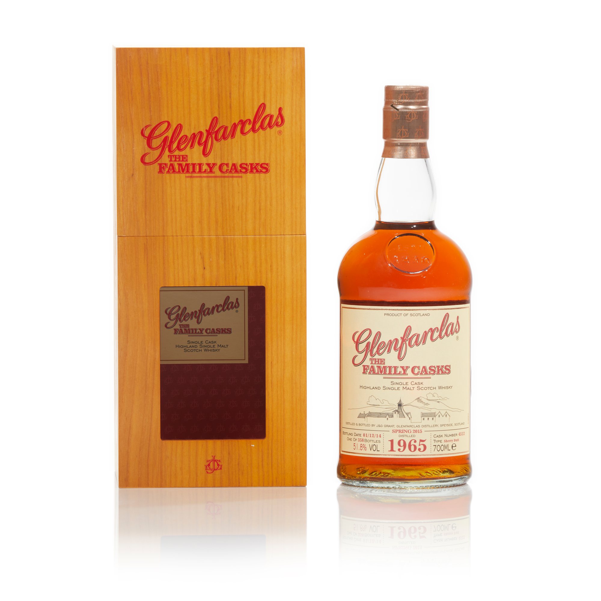 Glenfarclas The Family Casks 51.8 abv 1965 (1 BT70) The Timeless