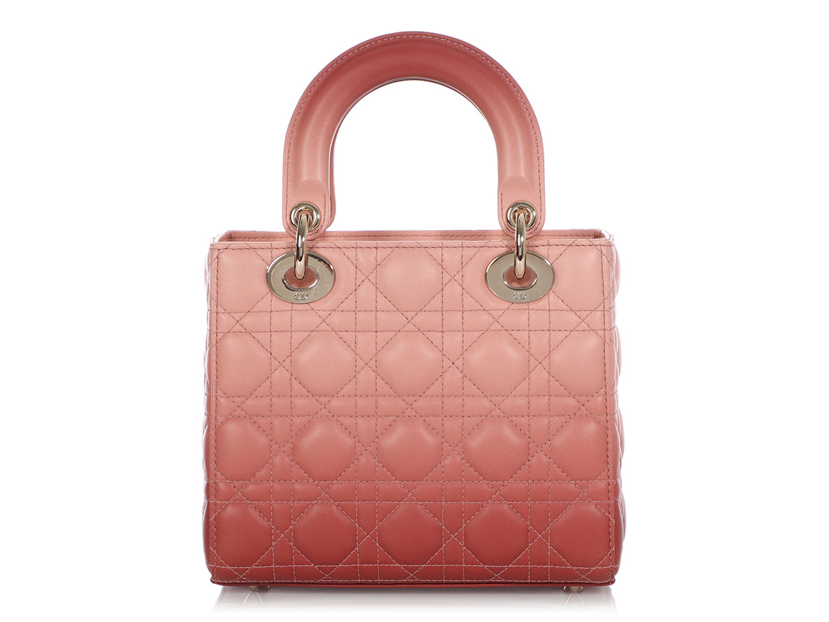 【ヴィンテージ】Rank:S☆Dior Sakura Pink Small Cannage ABC Small Lady Dior My ABCDior Bag Blush Cannage Lambskin | DIOR