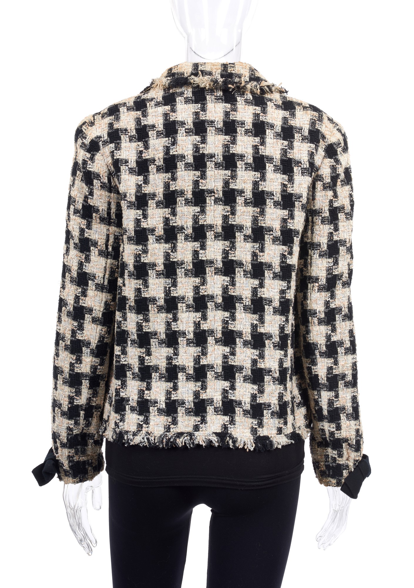 PIED-DE-POULE FANTASY JACKET WITH MATCHING CLASSIC SHOULDER BAG, CHANEL ...