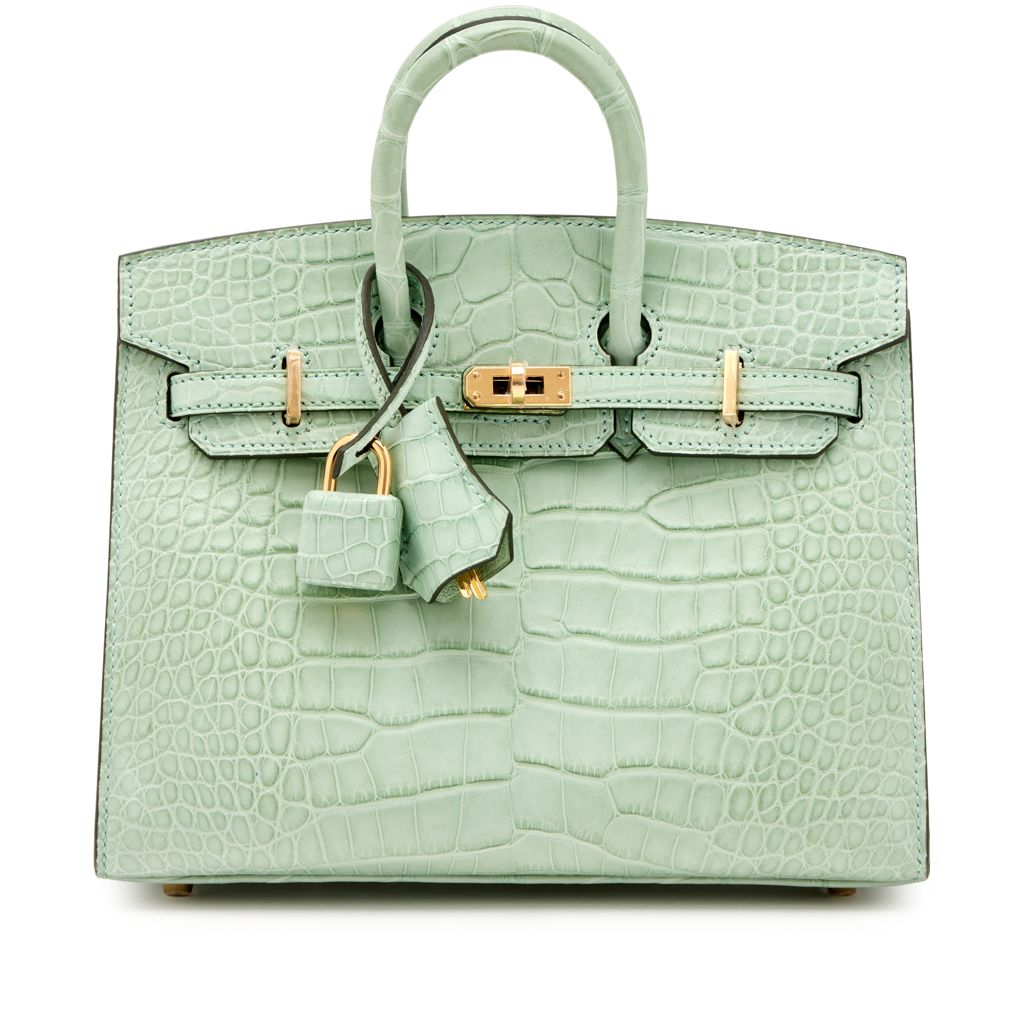 Vert d'Eau Matte Alligator Birkin 20 Sellier Gold Hardware, 2023, image 2 of 2