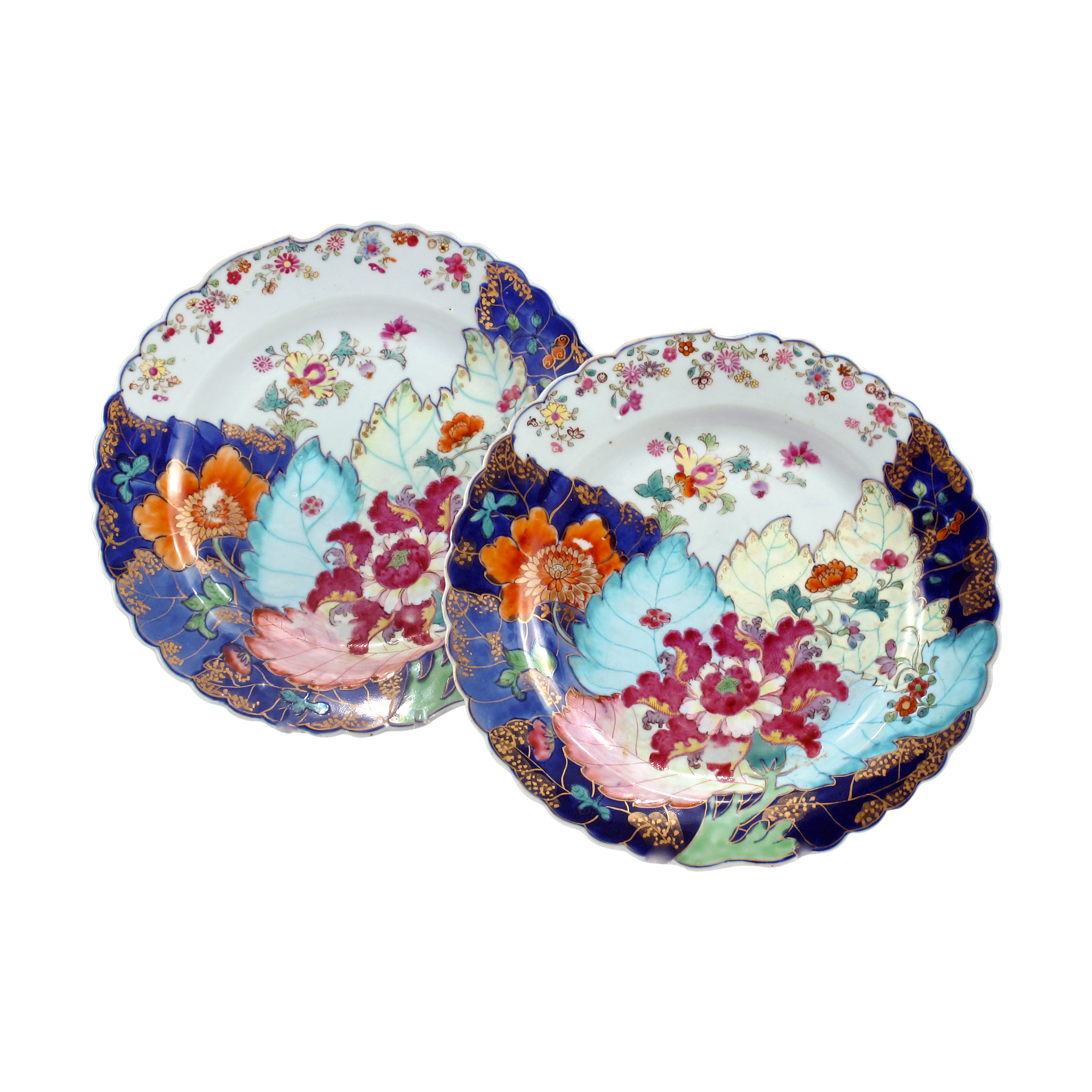 Antique Chinese Export Tobacco Leaf Plates Available For Immediate Sale At  Sotheby's