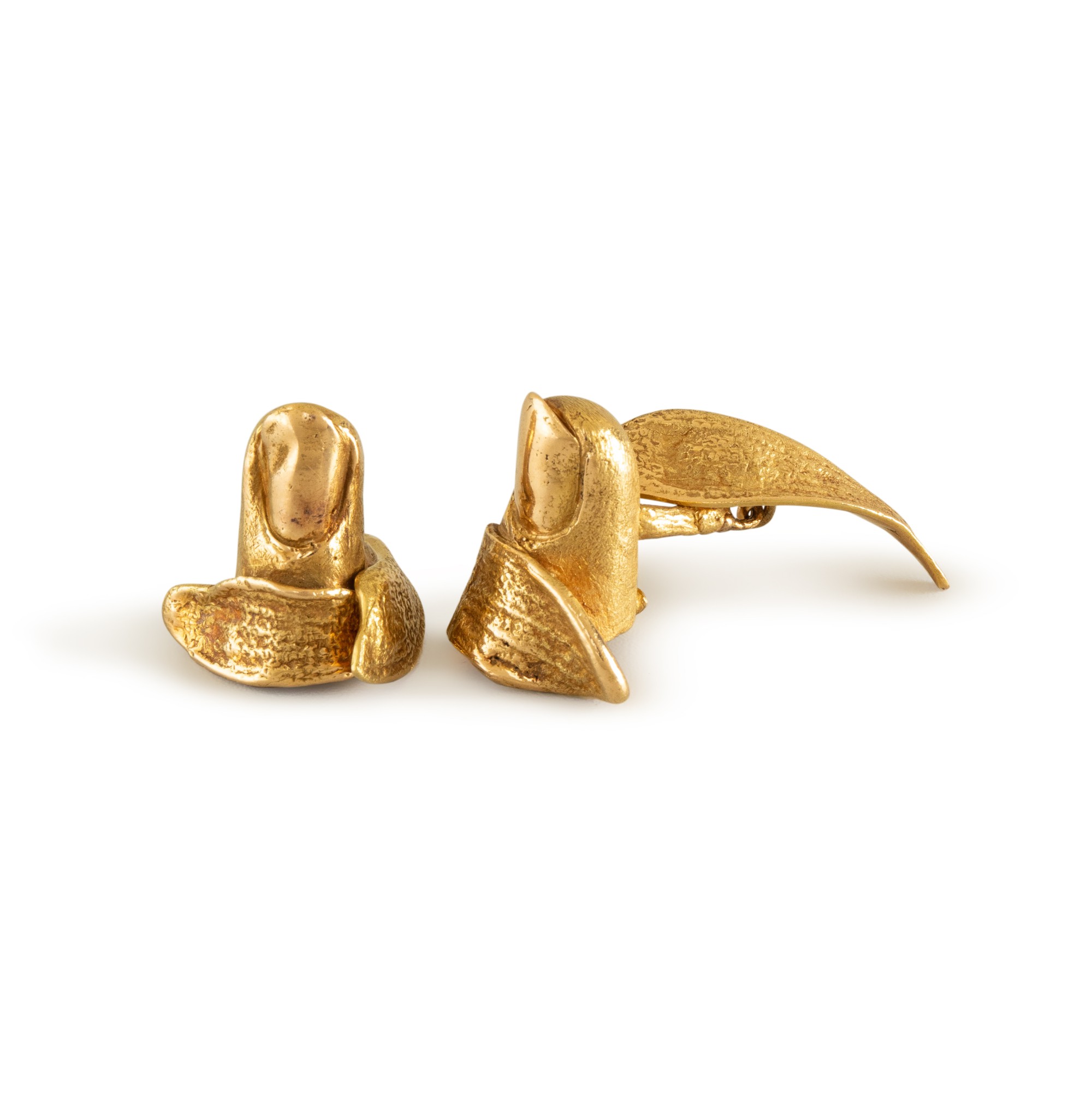 Boutons De Manchette FOSTER - Modèle America - Argenté - Occasion Bon État