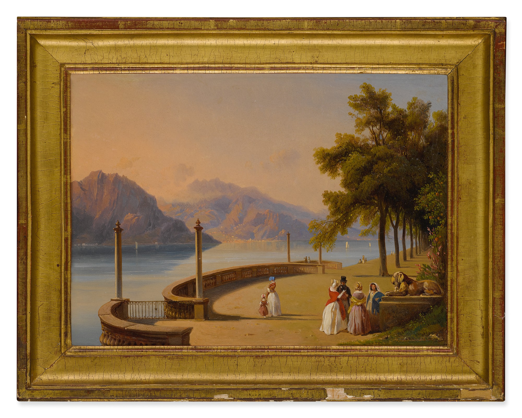 JEANCHARLESJOSEPH RÉMOND THE TERRACE OF THE VILLA MELZI