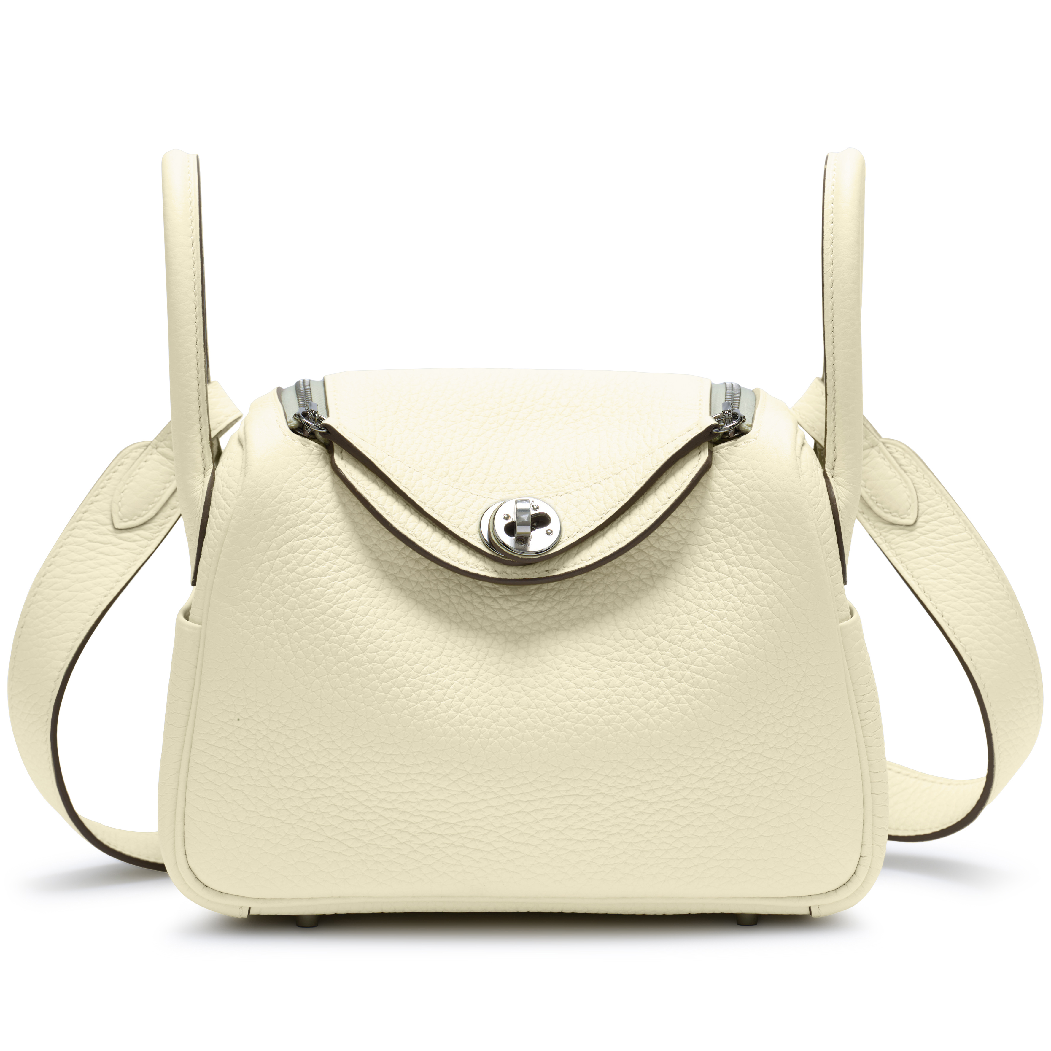 Hermès Jaune Milton Clémence Mini Lindy 20 Palladium Hardware