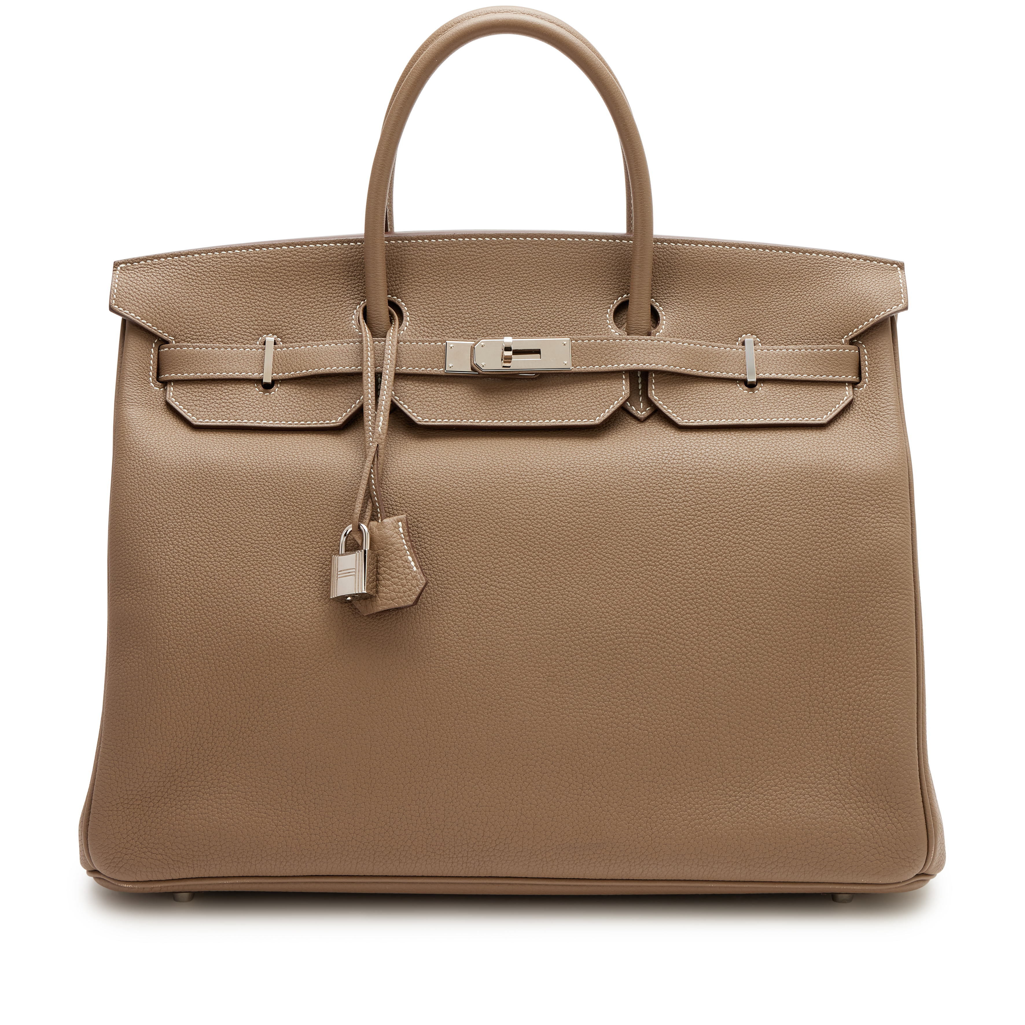 Hermès Etoupe Togo Birkin 40 Palladium Hardware, 2016 Available 