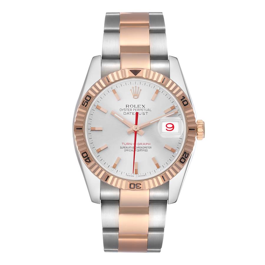 Rolex Datejust Turn-O-Graph (Reference 116261). A 36mm Rose Gold
