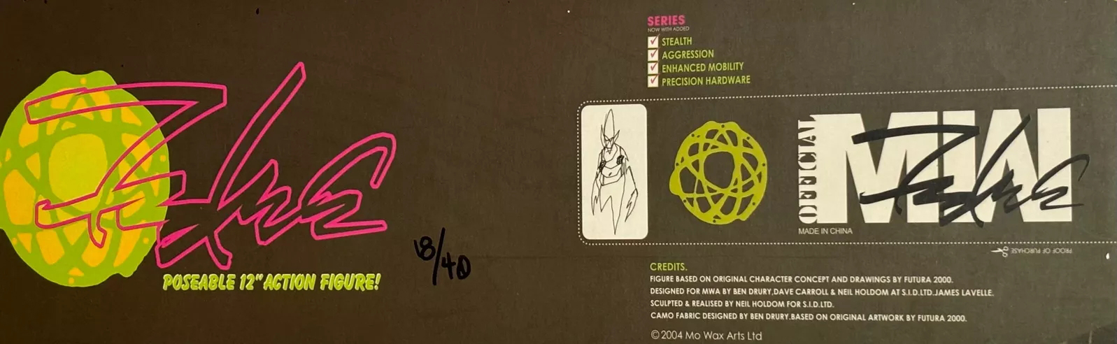 Medicom Toy, Futura Unkle 77 Art Toy Signed By Futura