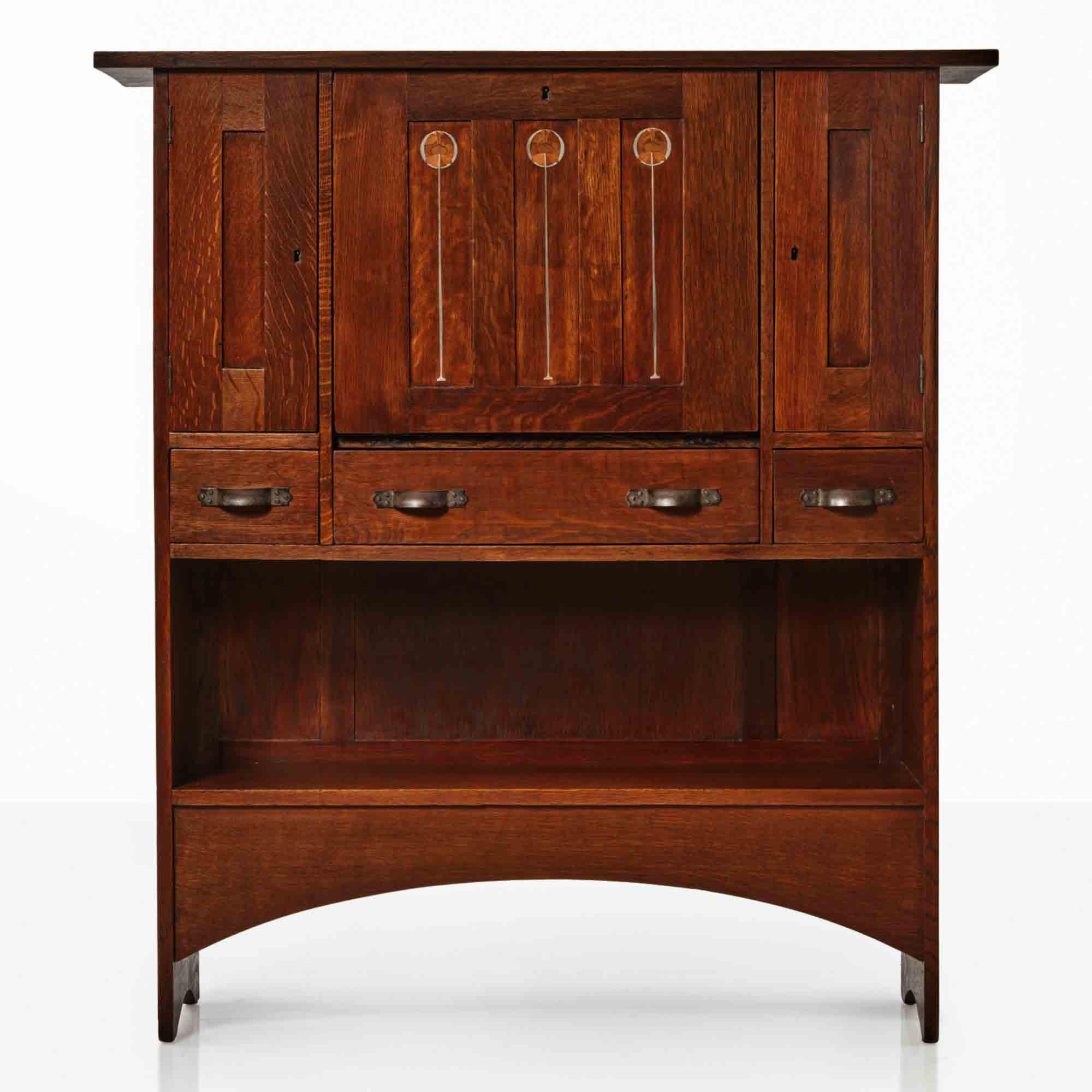 An Important Inlaid DropFront Desk Important Design from Noguchi to