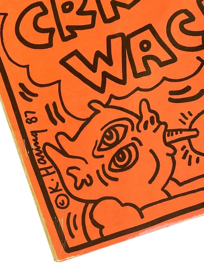 洋楽 BIPO/CRACK IS WACK Keith Haring Vintage Haring Record Cover Art | Bipo | Crack Is