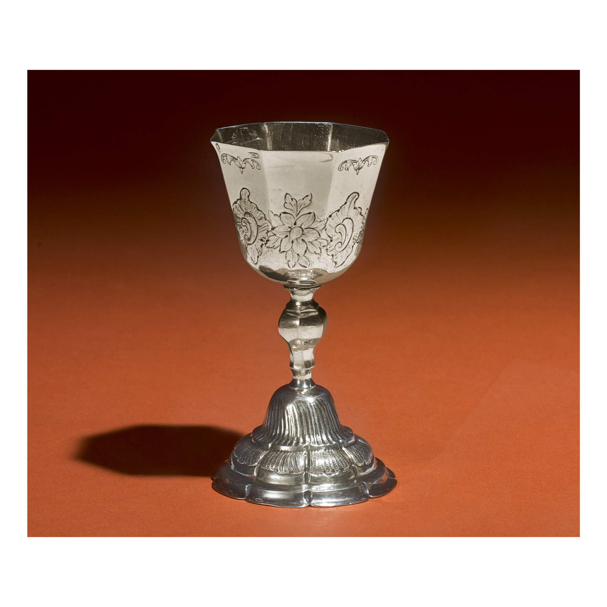 A GERMAN SILVERGILT KIDDUSH CUP, FRANZ CHRISTOPH MERDERLE, AUGSBURG