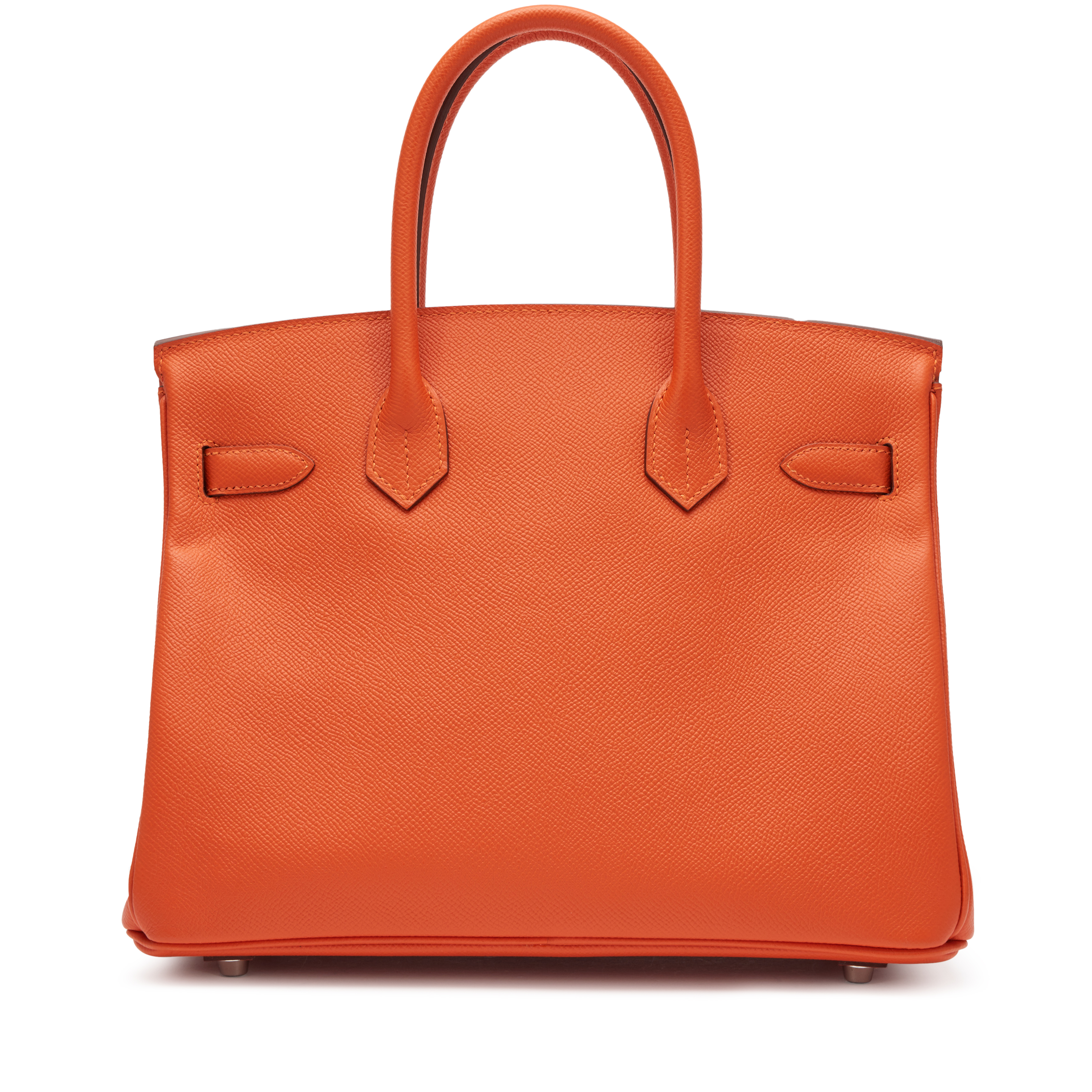 Hermès Feu Orange Epsom Birkin 30 Palladium Hardware, 2017