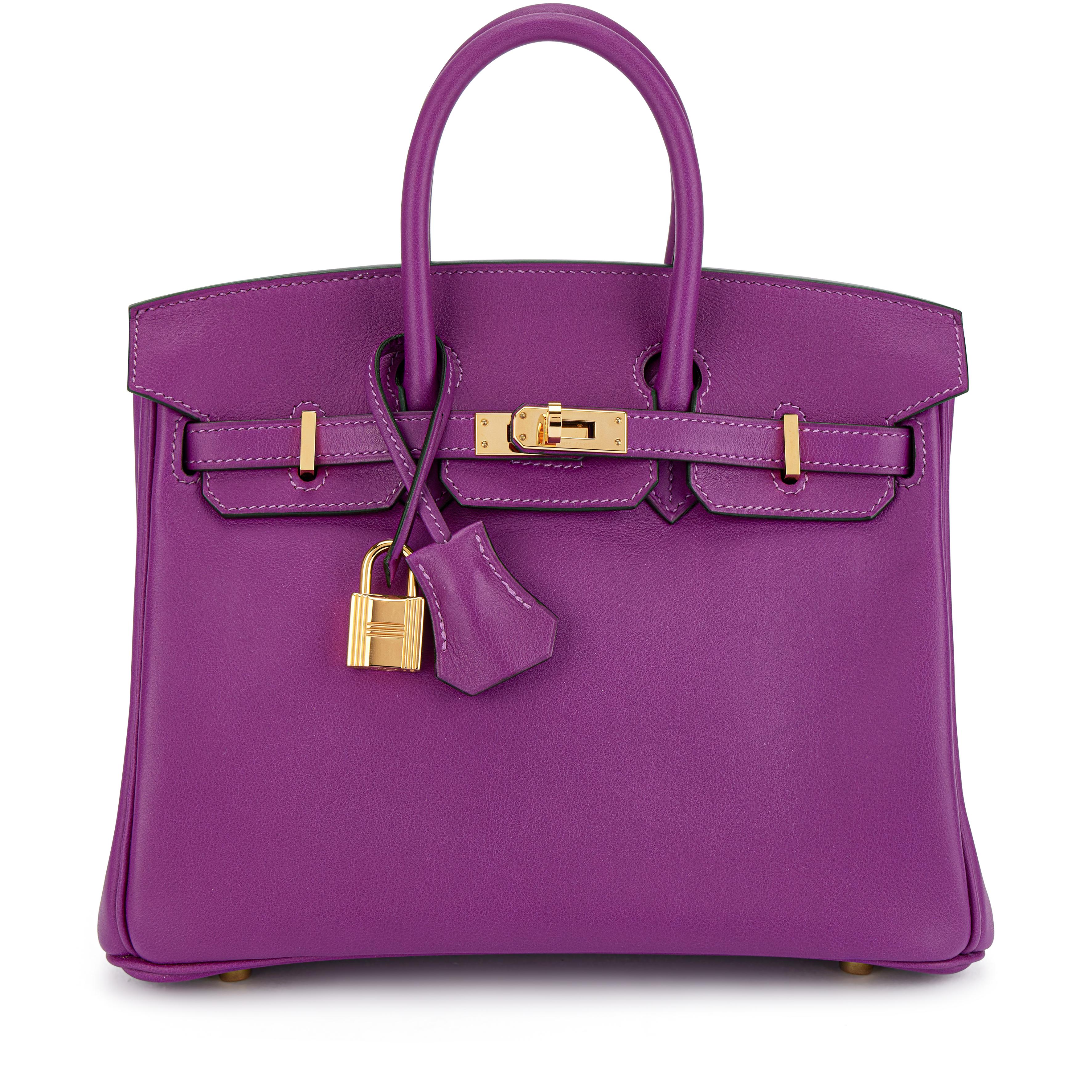 Hermès Anemone Swift Birkin 25 Gold Hardware, 2019 Available For